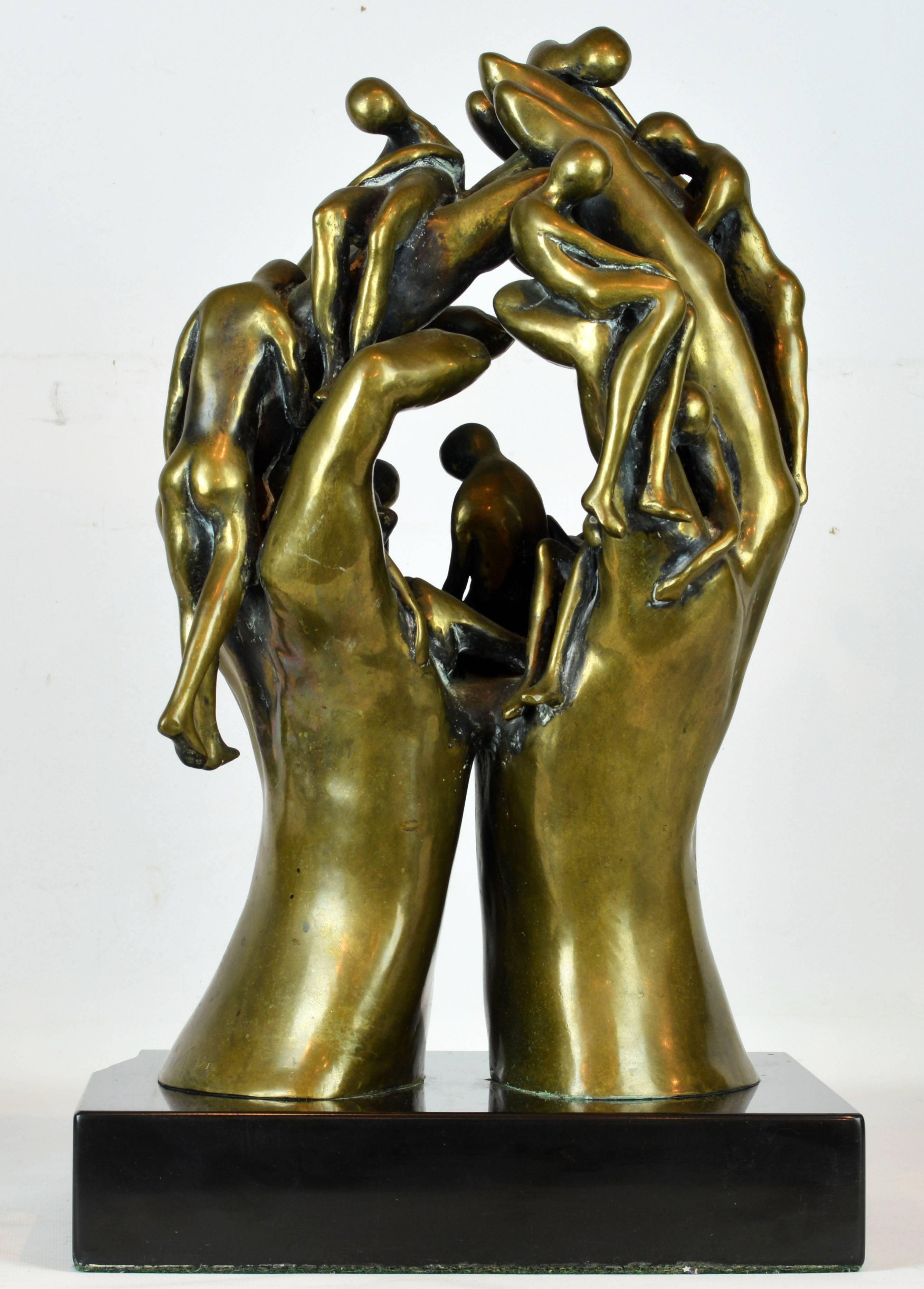 American Mid-Century Modern Bronze Sculpture by Arthur Marshak, Florida