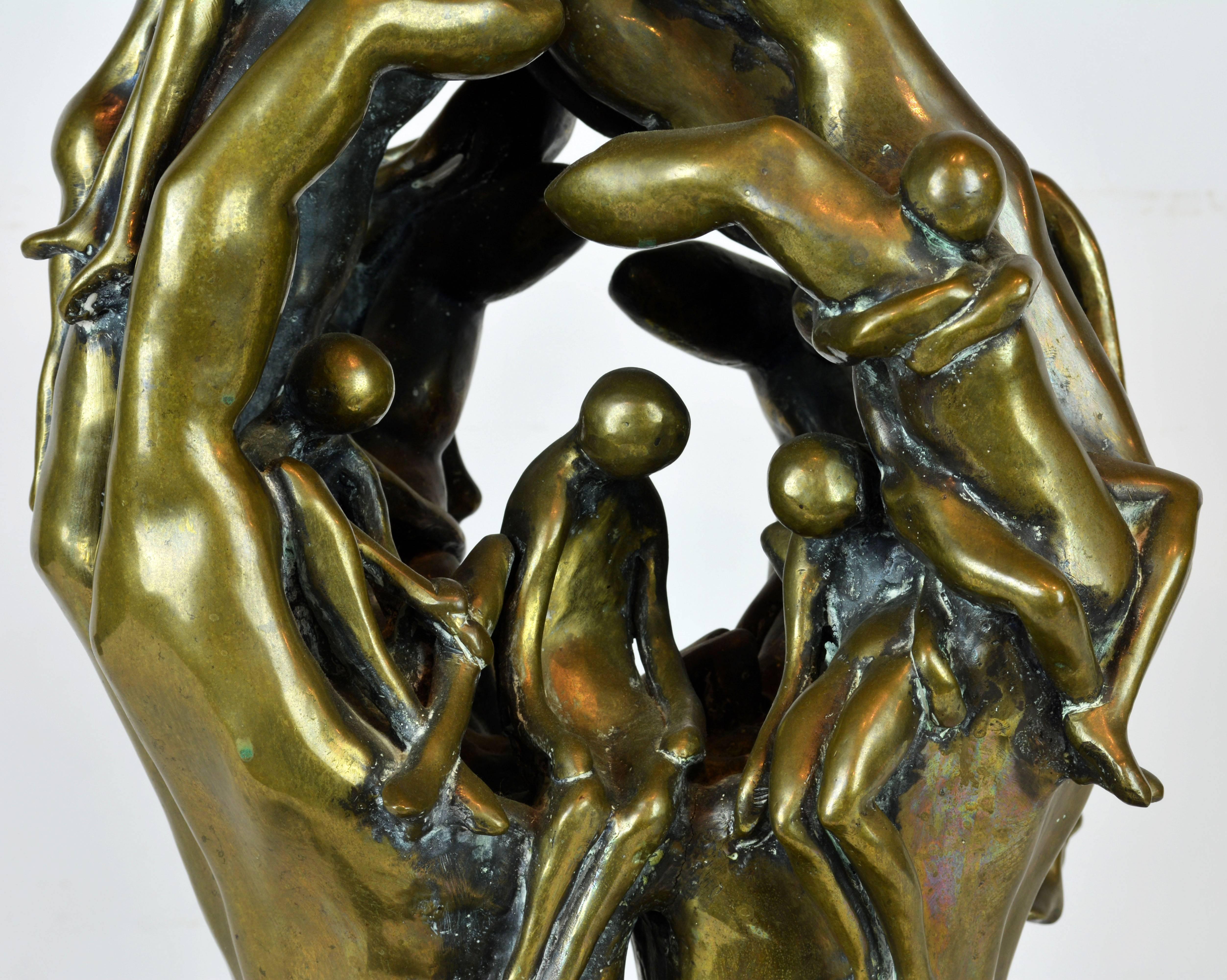 Mid-Century Modern Bronze Sculpture by Arthur Marshak, Florida In Good Condition In Ft. Lauderdale, FL