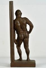 Nu masculin debout de Ramon Lago:: artiste cubano-américain du 20e siècle