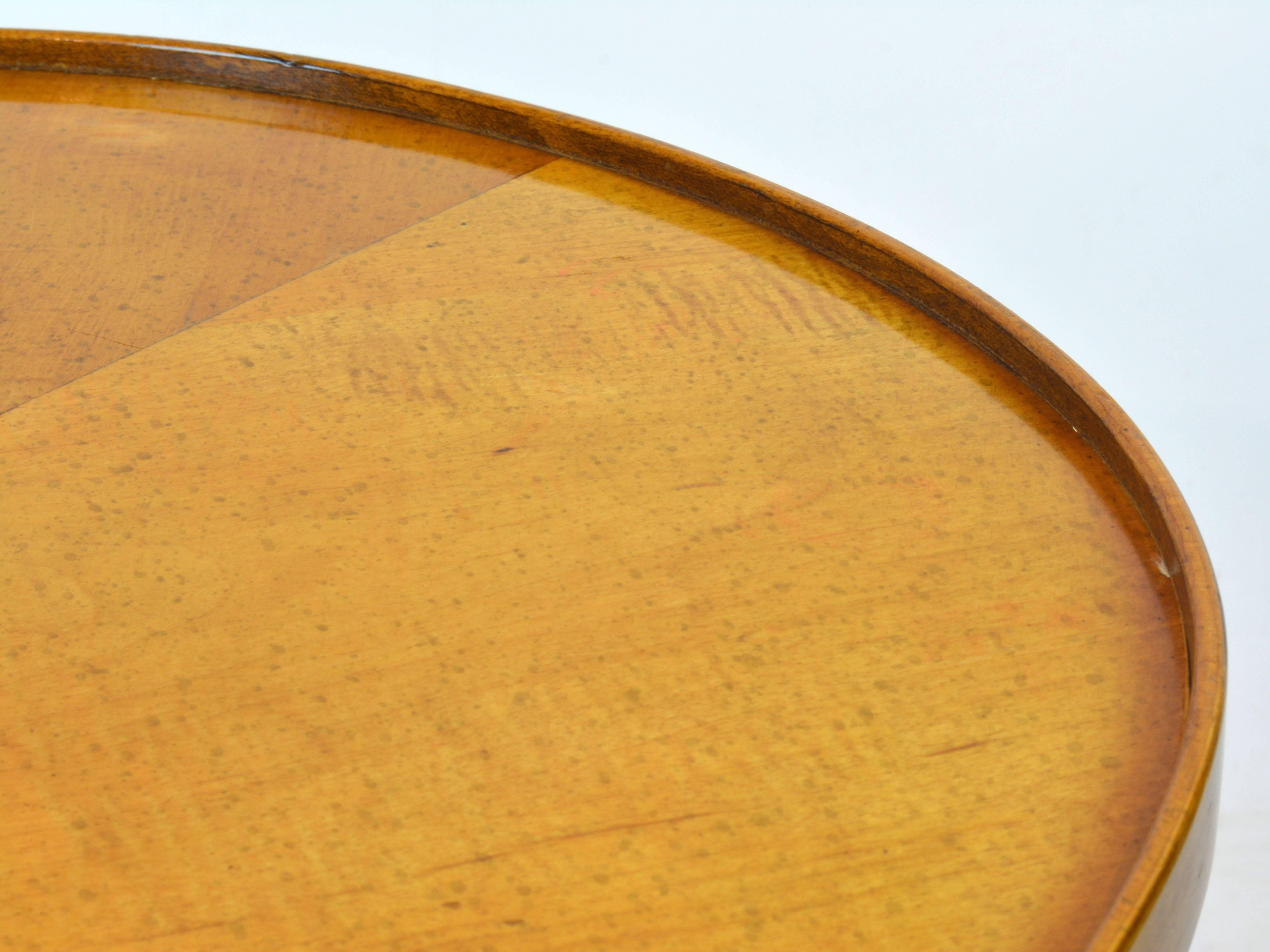 Vintage Mid-Century Baker Faux Bamboo Chinoiserie Style Oval Occasional Table 2