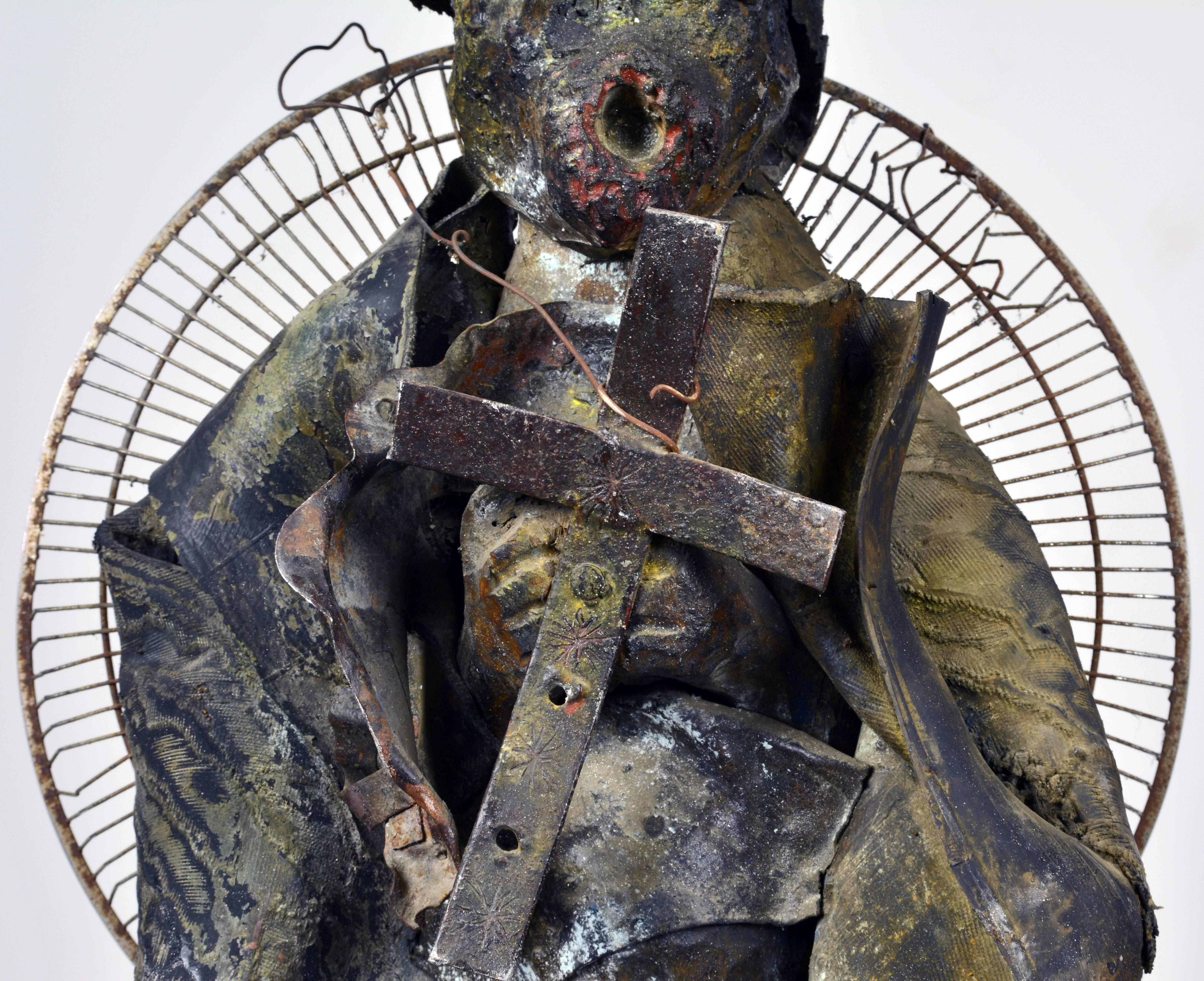 Metal Sculpture by Haitian Sculptor Andre Eugene, Provenance Jorgen Leth Collection