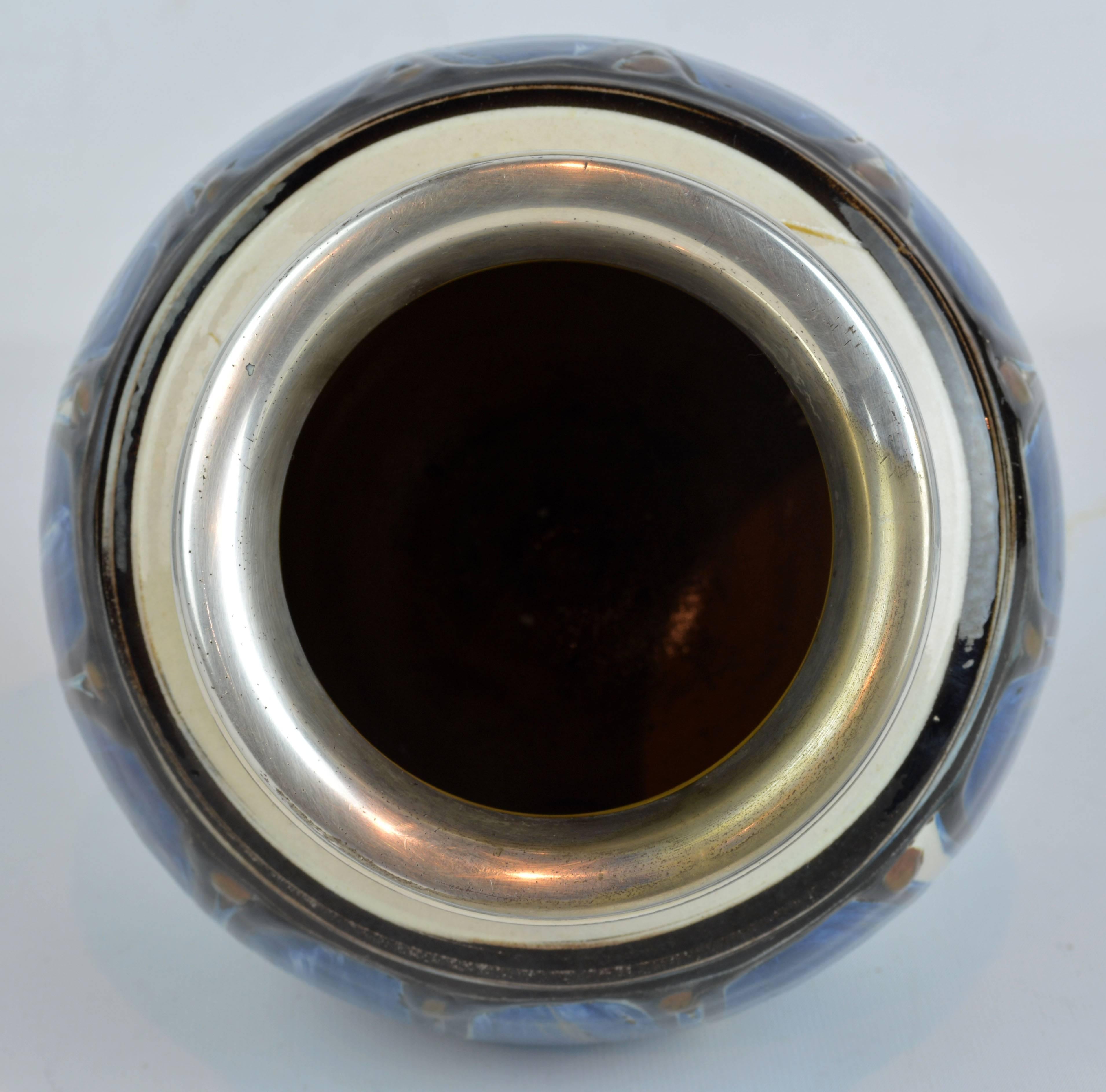 Arts and Crafts Thorvald Bindesbøll, Important Art Pottery Vase for Kahler, Denmark