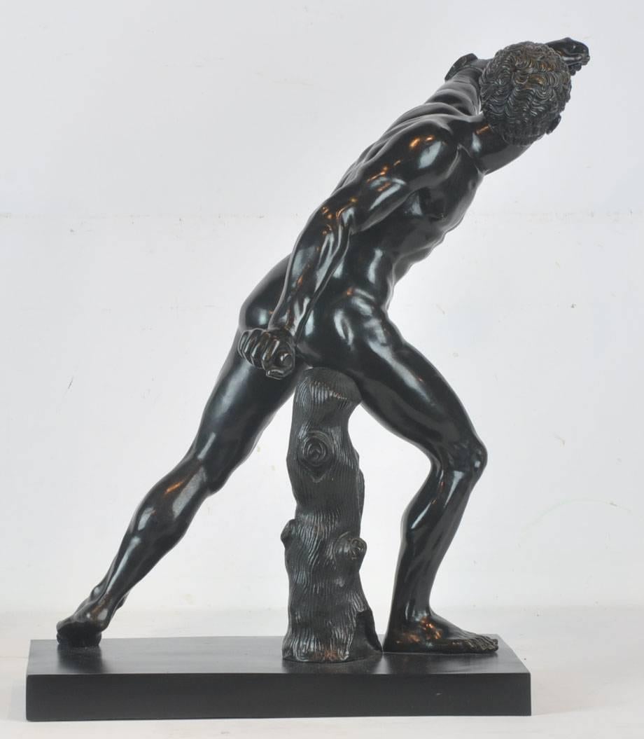 Italian 19th Century Grand Tour Bronze of a Gladiator Cast by Sommer in Napoli 1