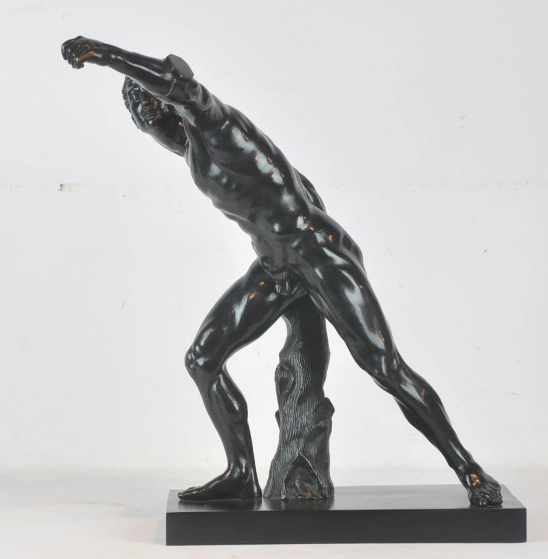 Italian 19th Century Grand Tour Bronze of a Gladiator Cast by Sommer in Napoli 2