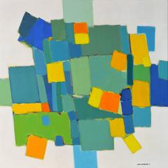 'The Orchard' Contemporary Modern Abstract by Lars Hegelund, American b. 1947 2