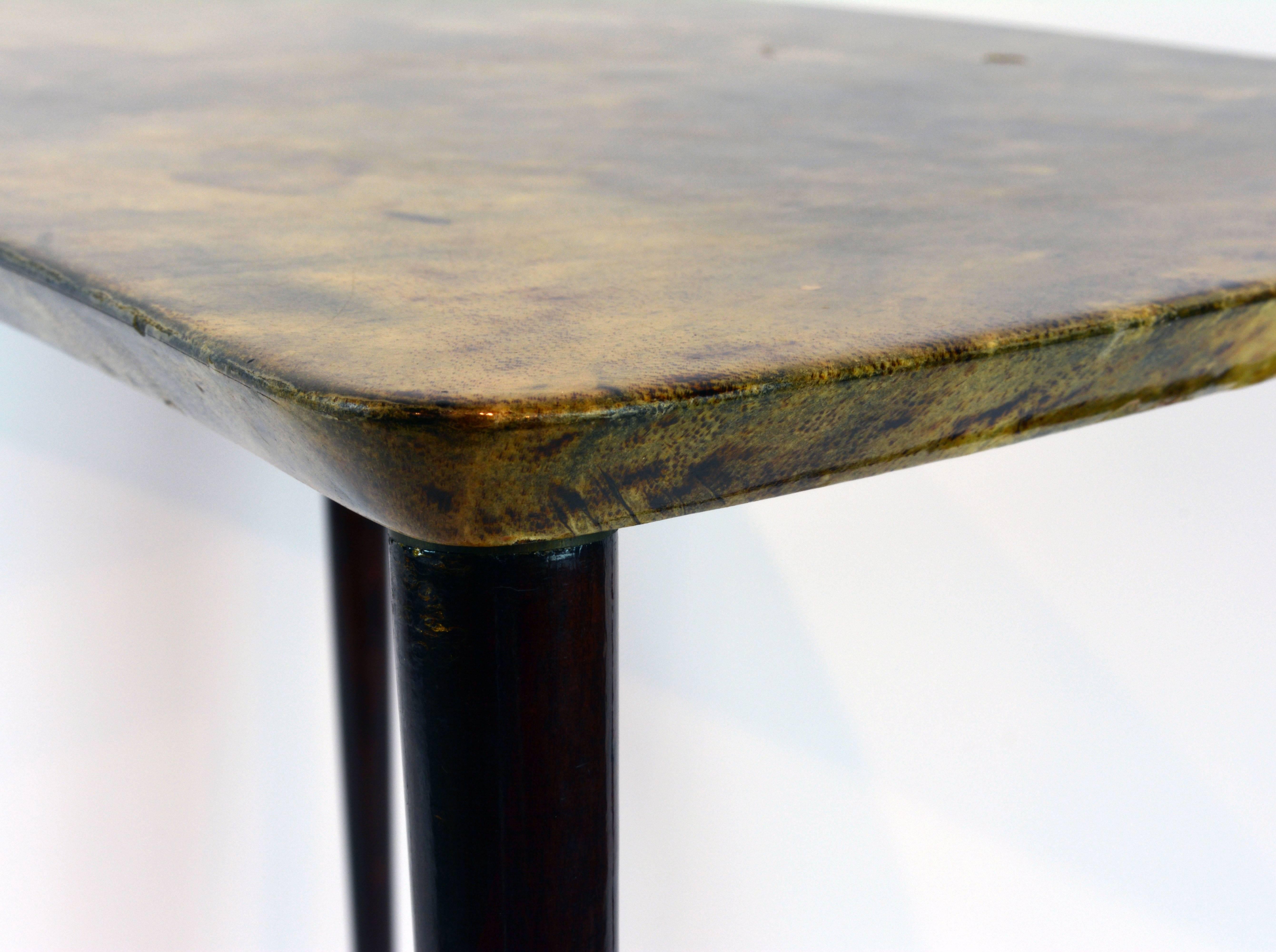 19th Century Mid-Century Italian Lacquered Goatskin Occasional Table by Aldo Tura