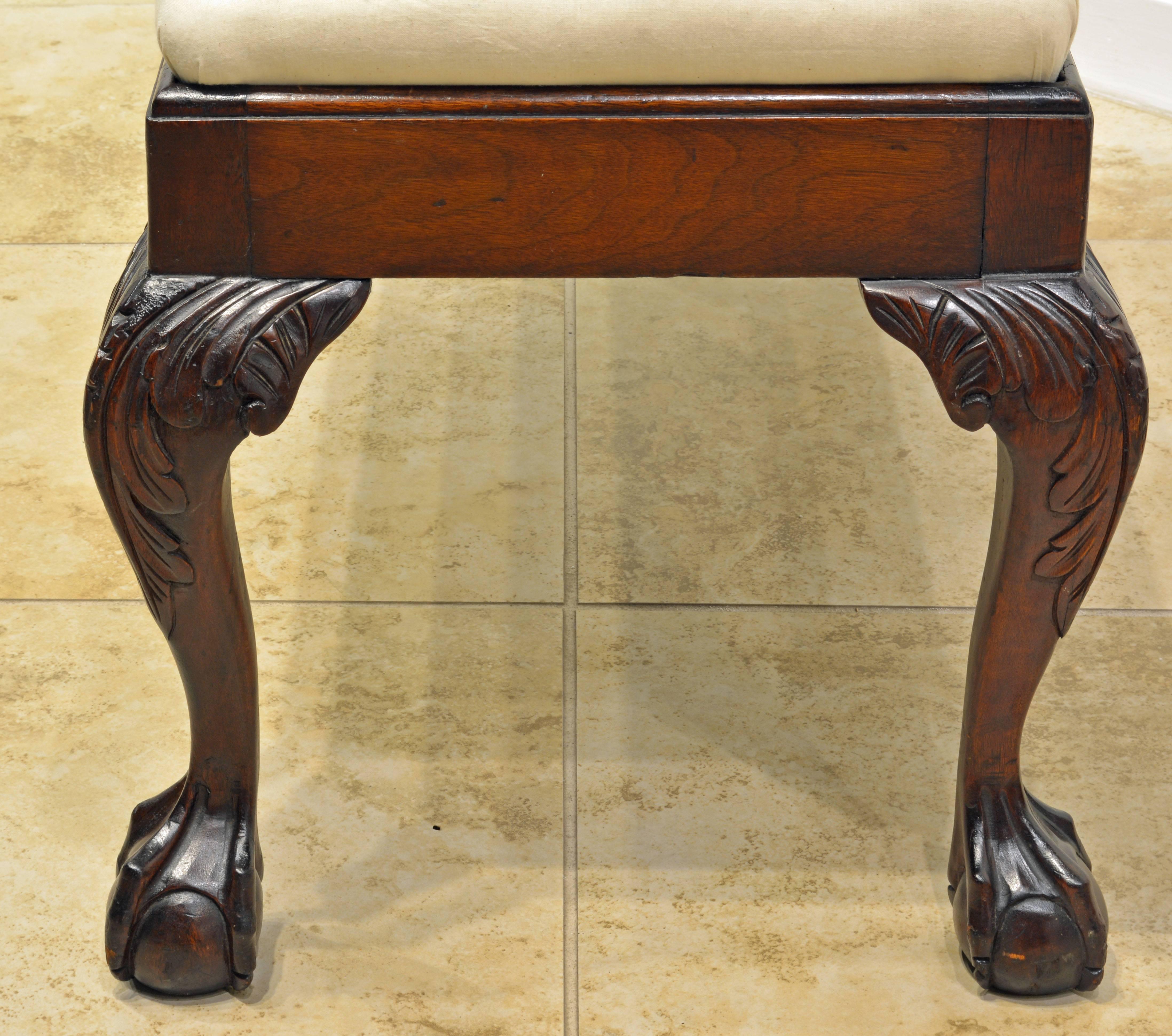 chippendale footstool