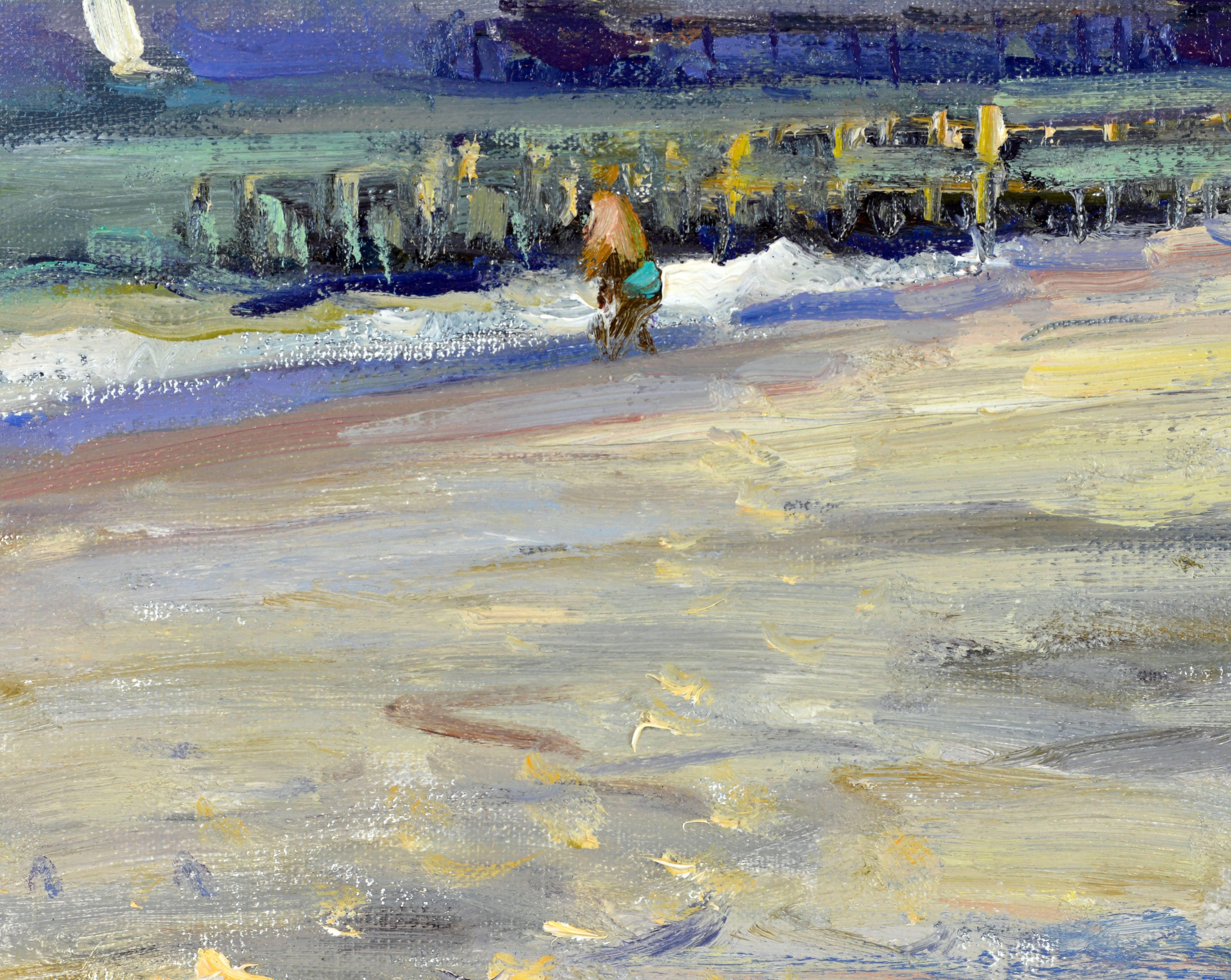 20th Century 'Tropical Beach' Florida Impressionism by Robert C. Gruppe, American