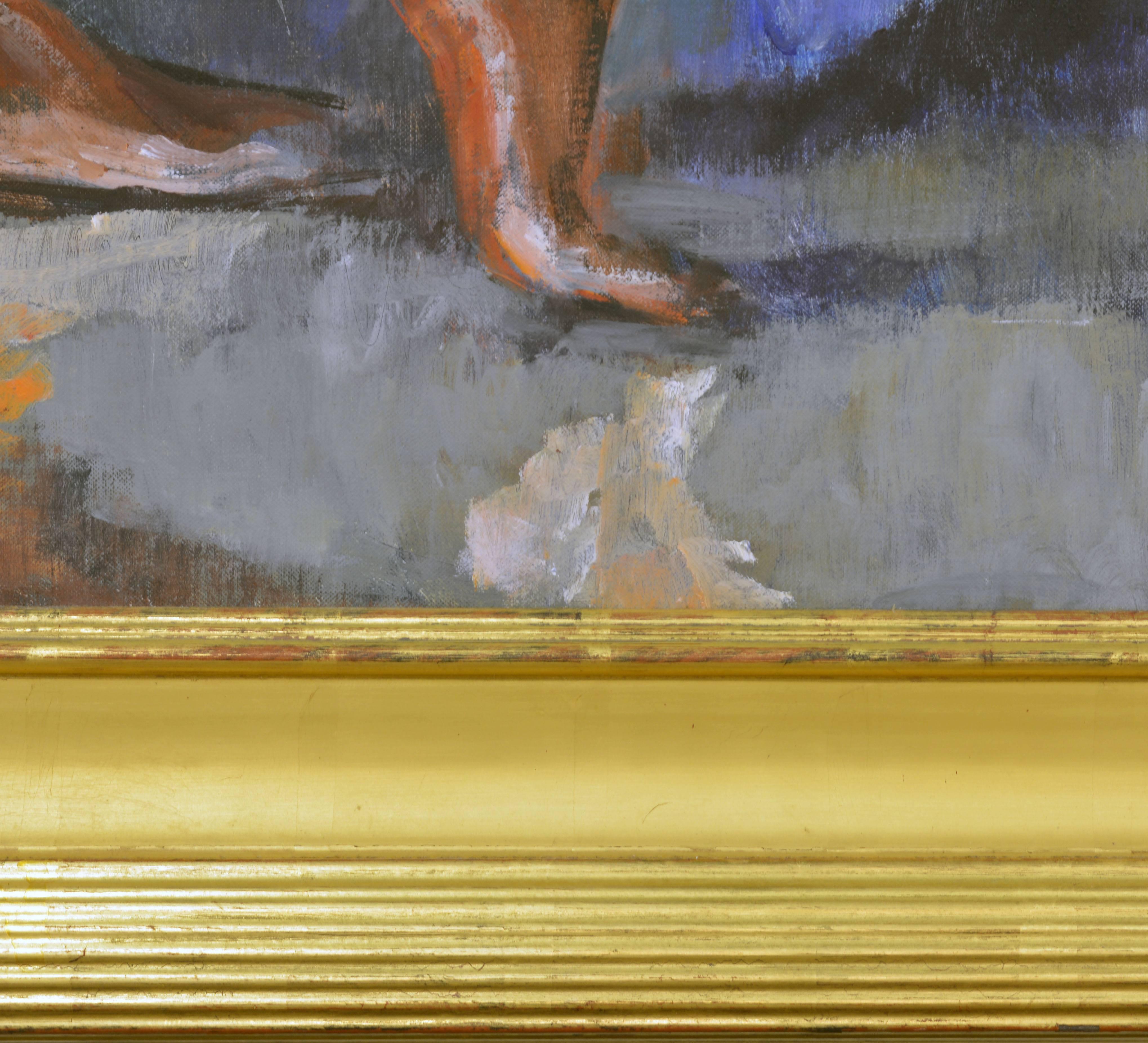 Jamaican 'Launching the Boat' Important Large Work by Barrington Watson Jamaica 1931-2016