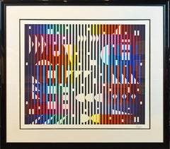'Sparkling Night Rainbow' Extra Large Serigraph Signed/Numbered by Yaacov Agam
