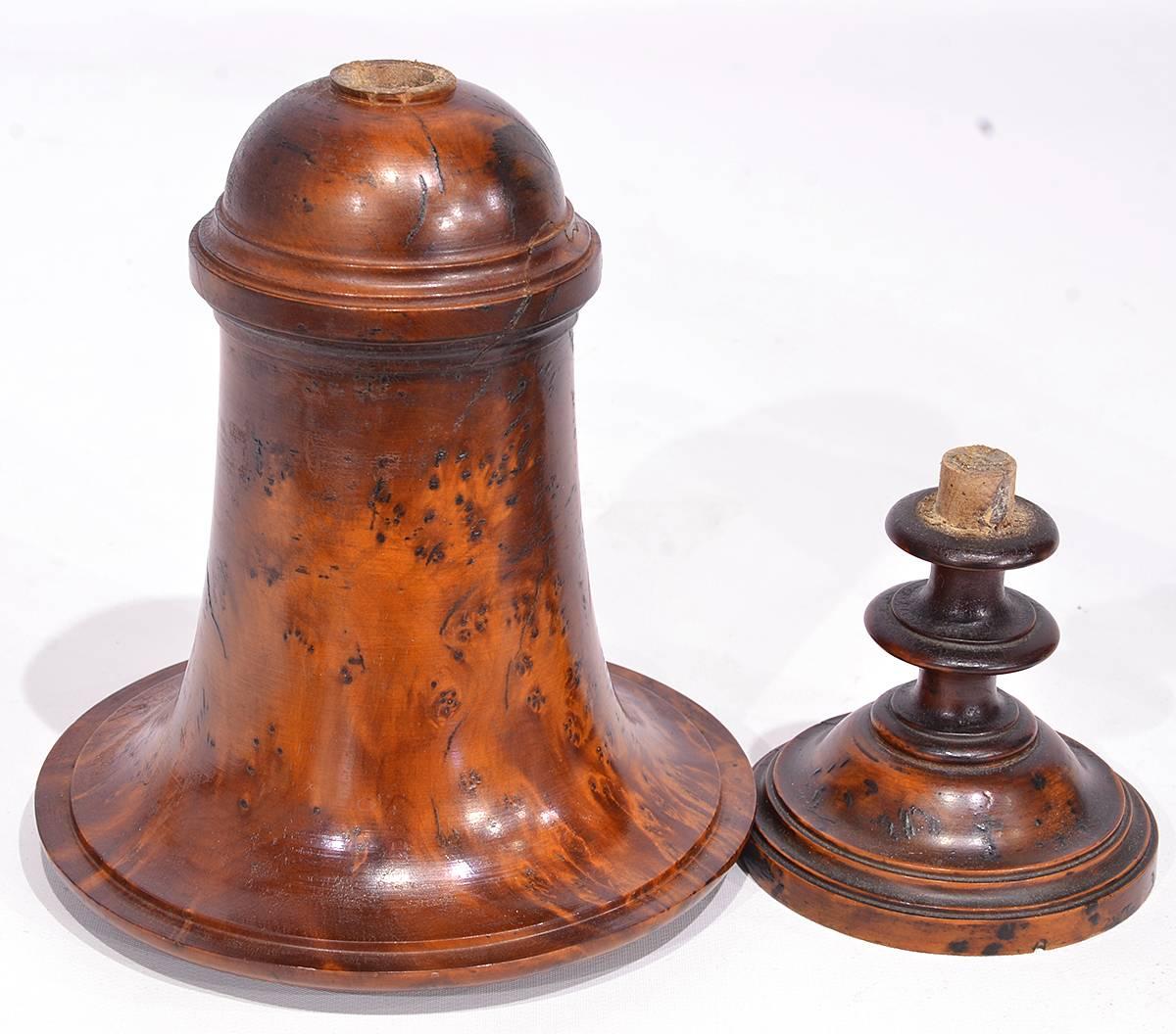 Pair of Early 19th Century English Treenware Urns 1