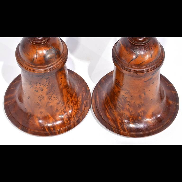 Pair of Early 19th Century English Treenware Urns In Good Condition In Ft. Lauderdale, FL