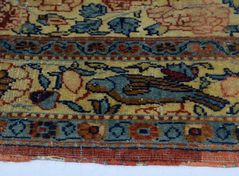 Rare Pair of Antique Lavar Kerman Persian 'Tree of Life' Prayer Carpets 3