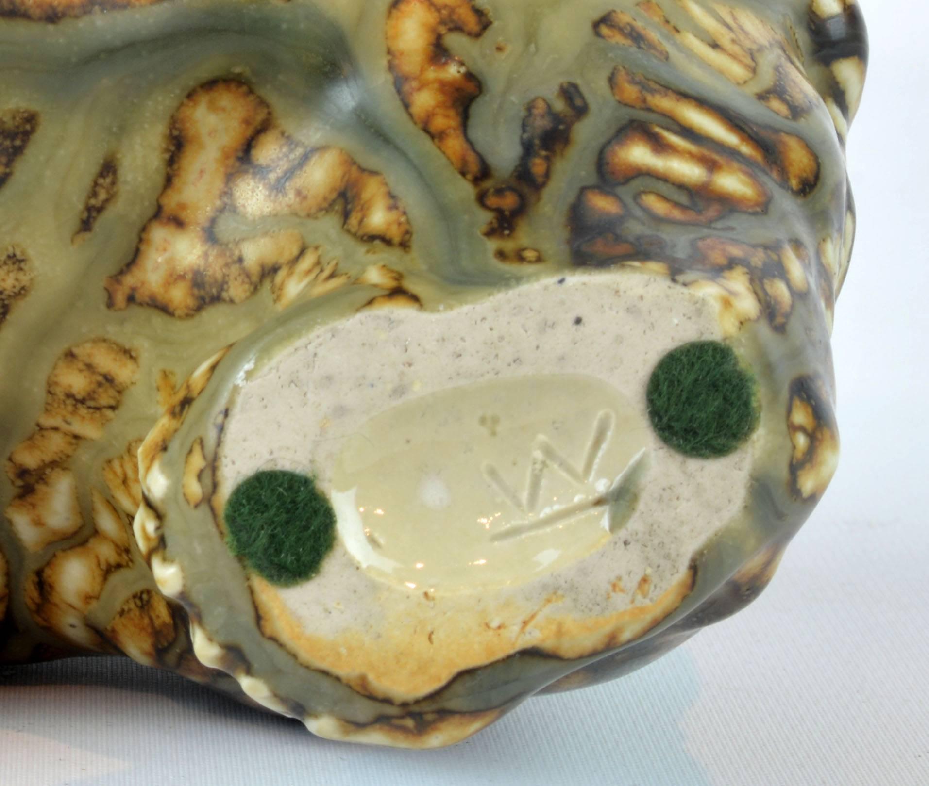 Midcentury Royal Copenhagen Large Sung Glaze Stoneware Bear by Knud Kyhn 3