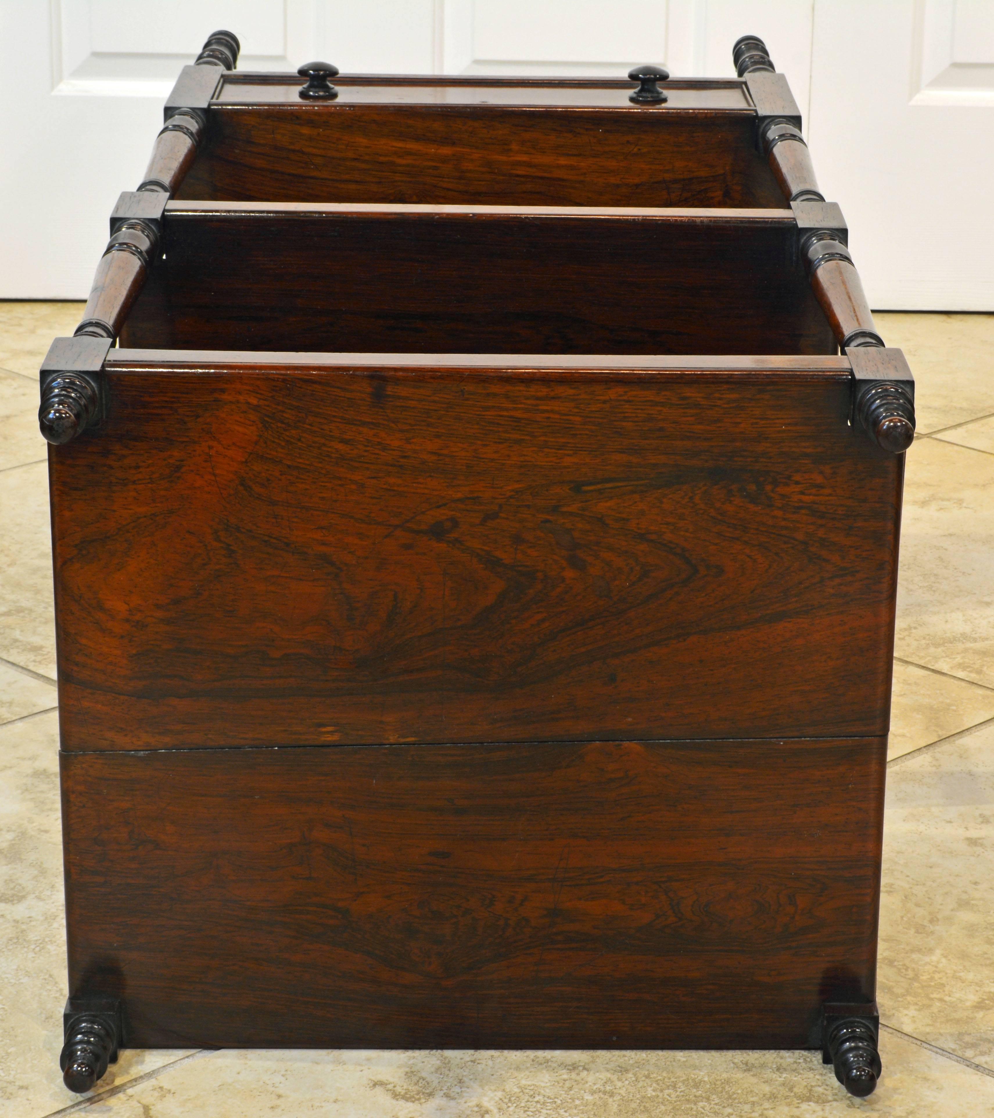 Attractive 19th Century English Rosewood Three-Tier and One Drawer Étagère 5