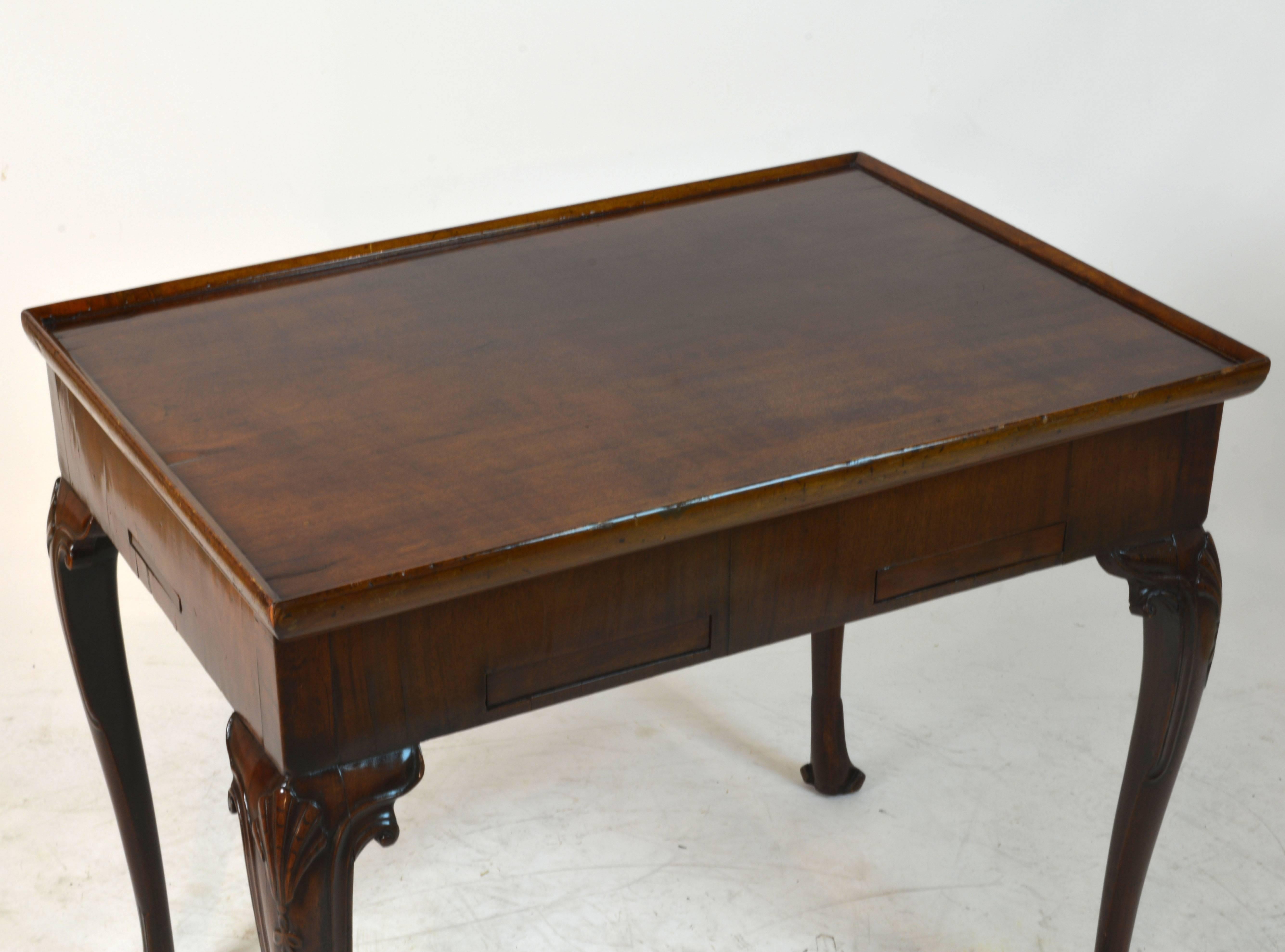 English Superior 18th Century George II Mahogany Tric-Trac Game Table