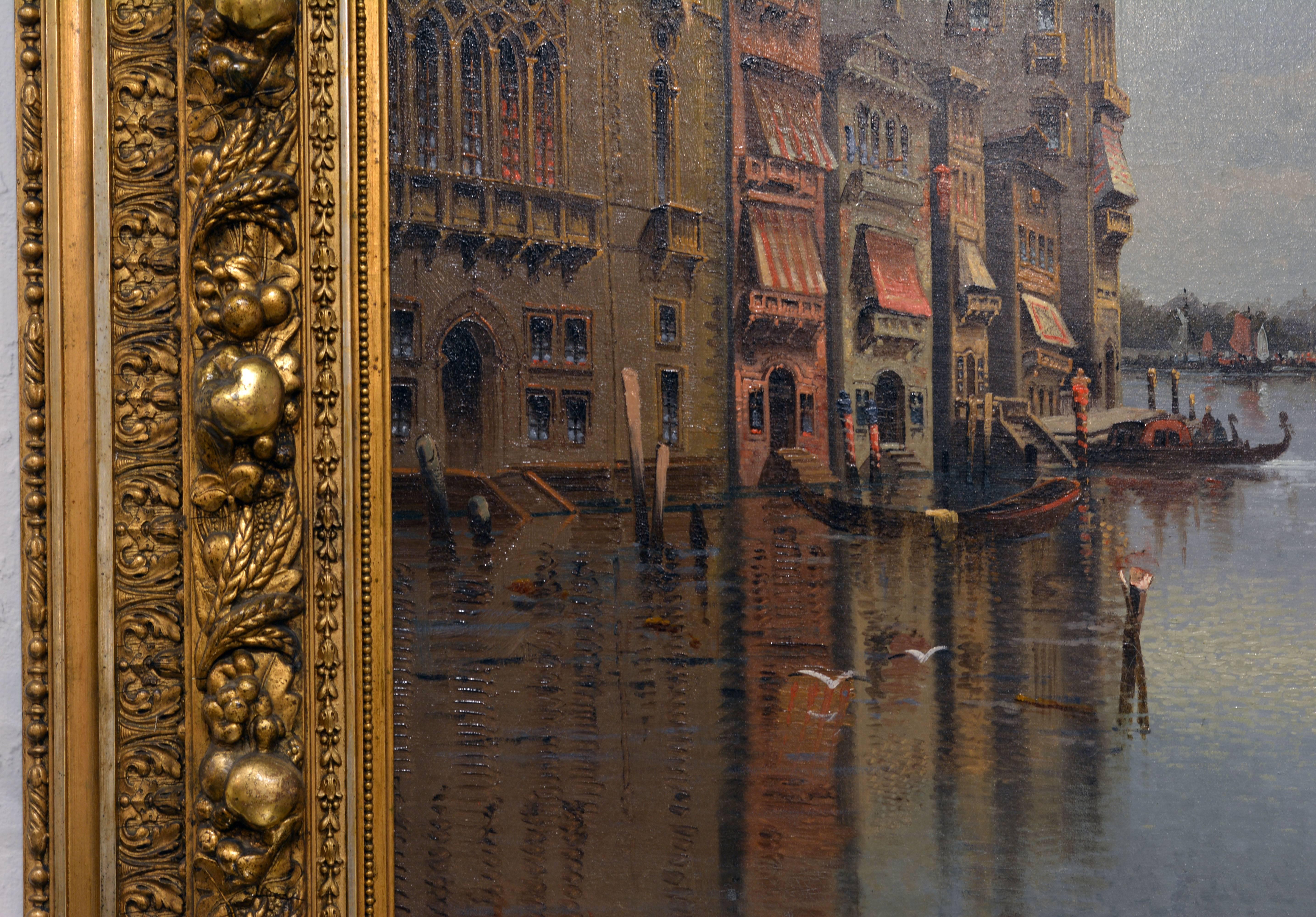 Canvas View of Canal Grande and Santa Maria Della Salute in Venice by Karl Kaufmann