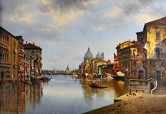 View of Canal Grande and Santa Maria Della Salute in Venice by Karl Kaufmann