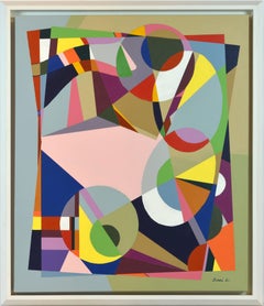 Large Contemporary Abstract by Sinai M. Waxman, Well Exhibited American Artist