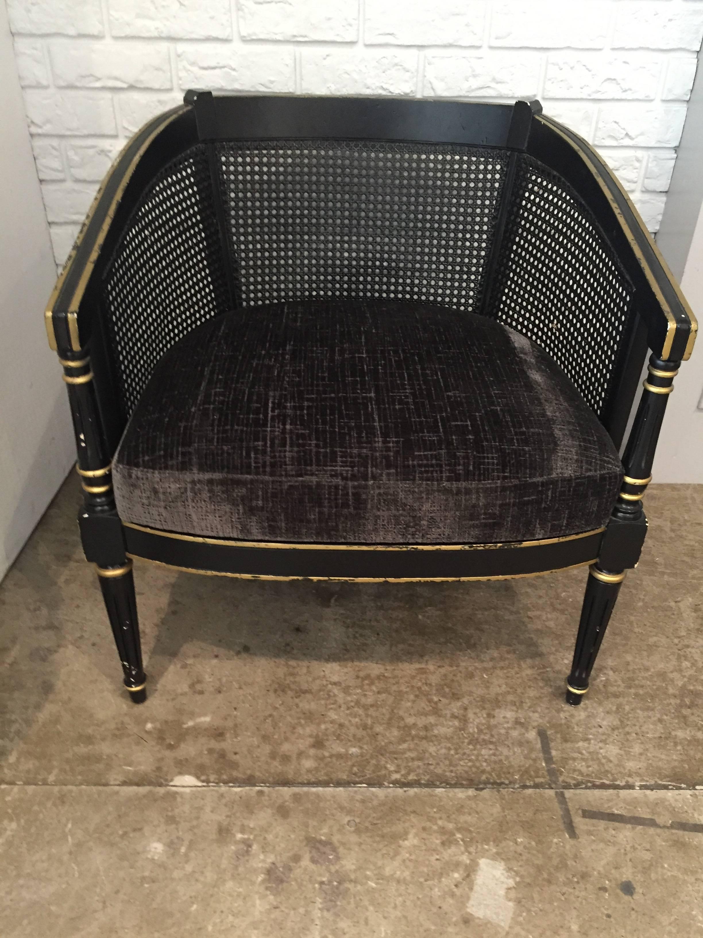 Pair of 20th Century Empire-Style Chairs In Good Condition In Washington, DC