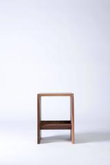 Walnut Side Table with Multi-Purpose Sub-Surface Trough