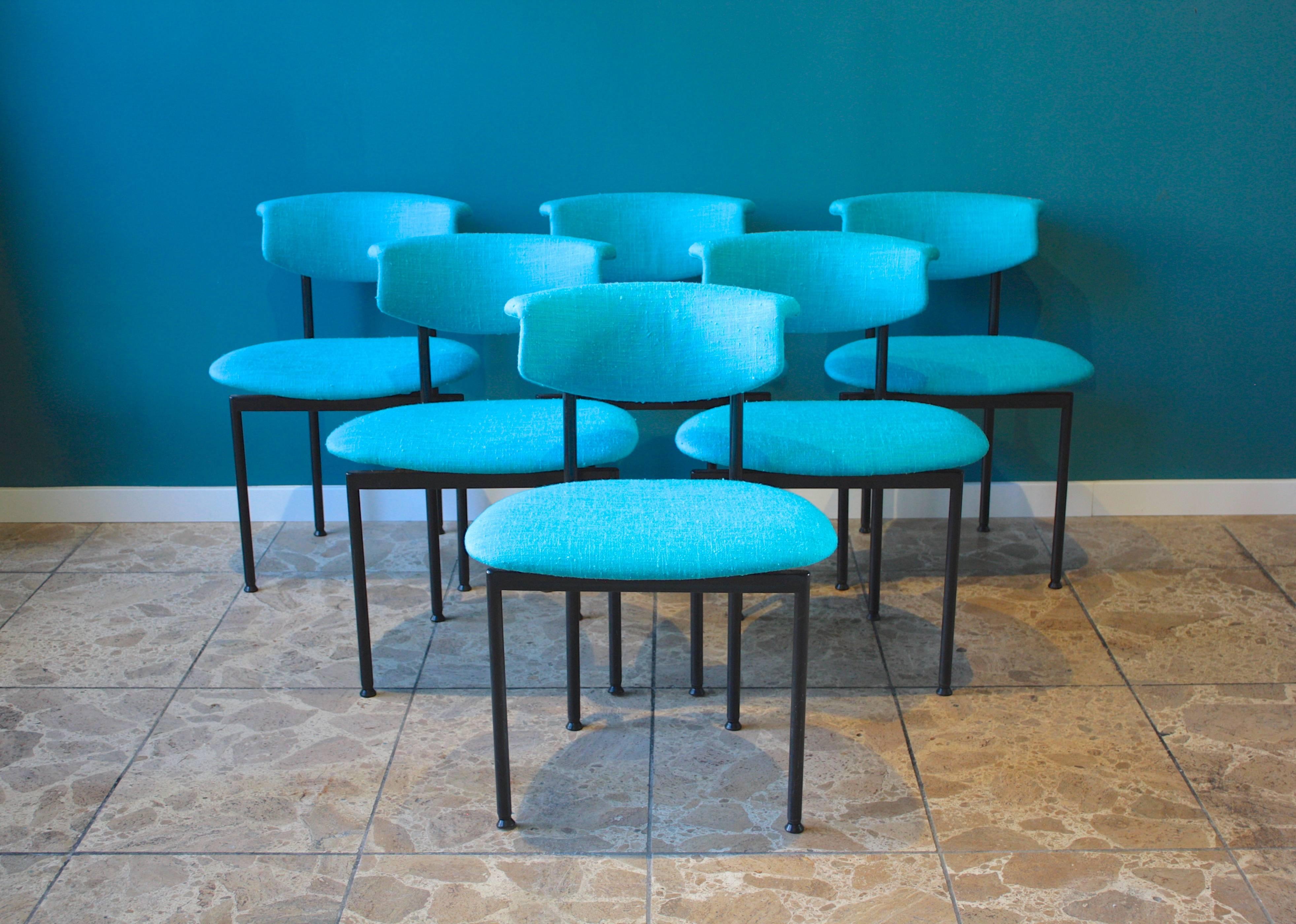 Set of Six Dutch Alpha Chairs Designed by Rudolf Wolf, 1960s 3