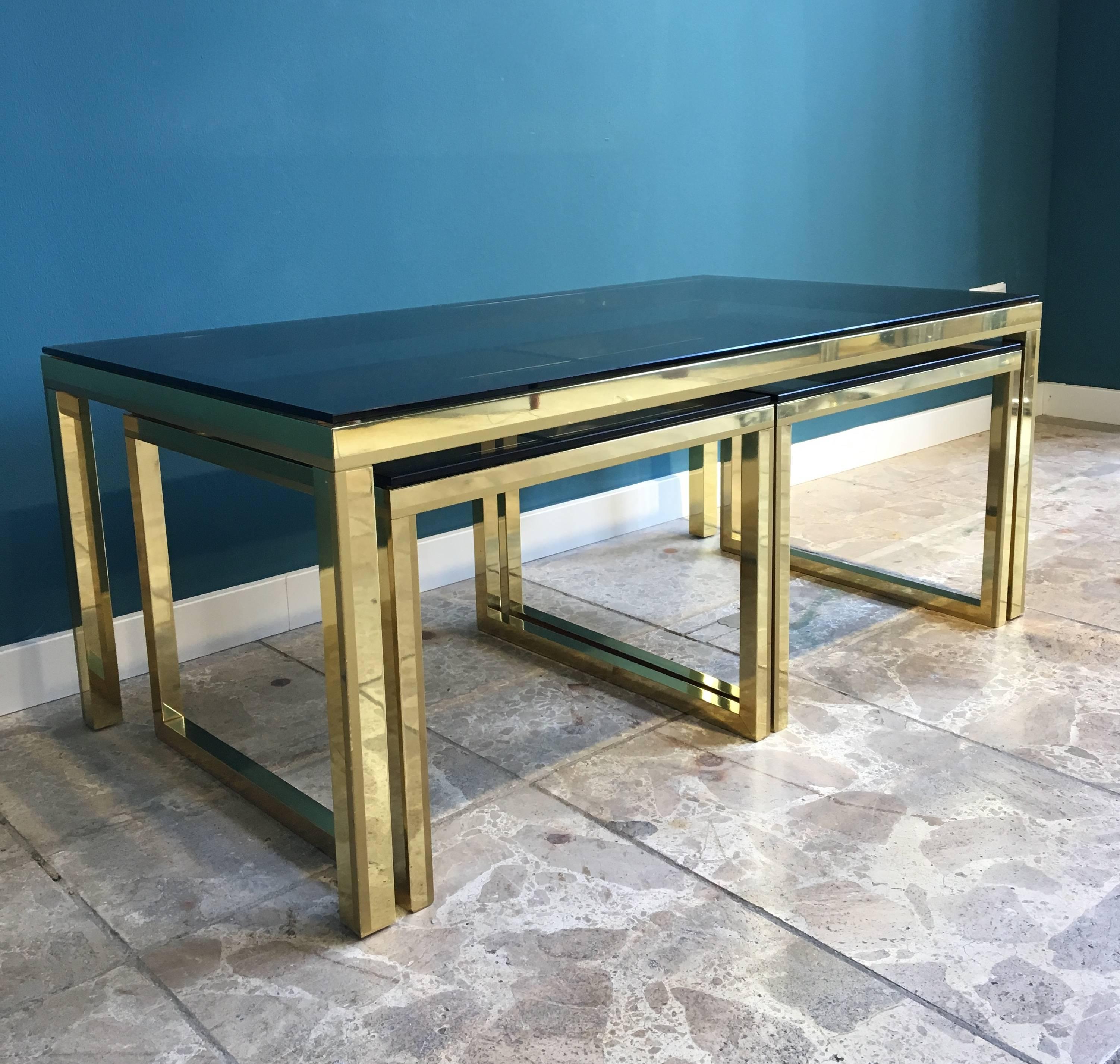 French Set of Nesting Tables in the Style of Maison Charles