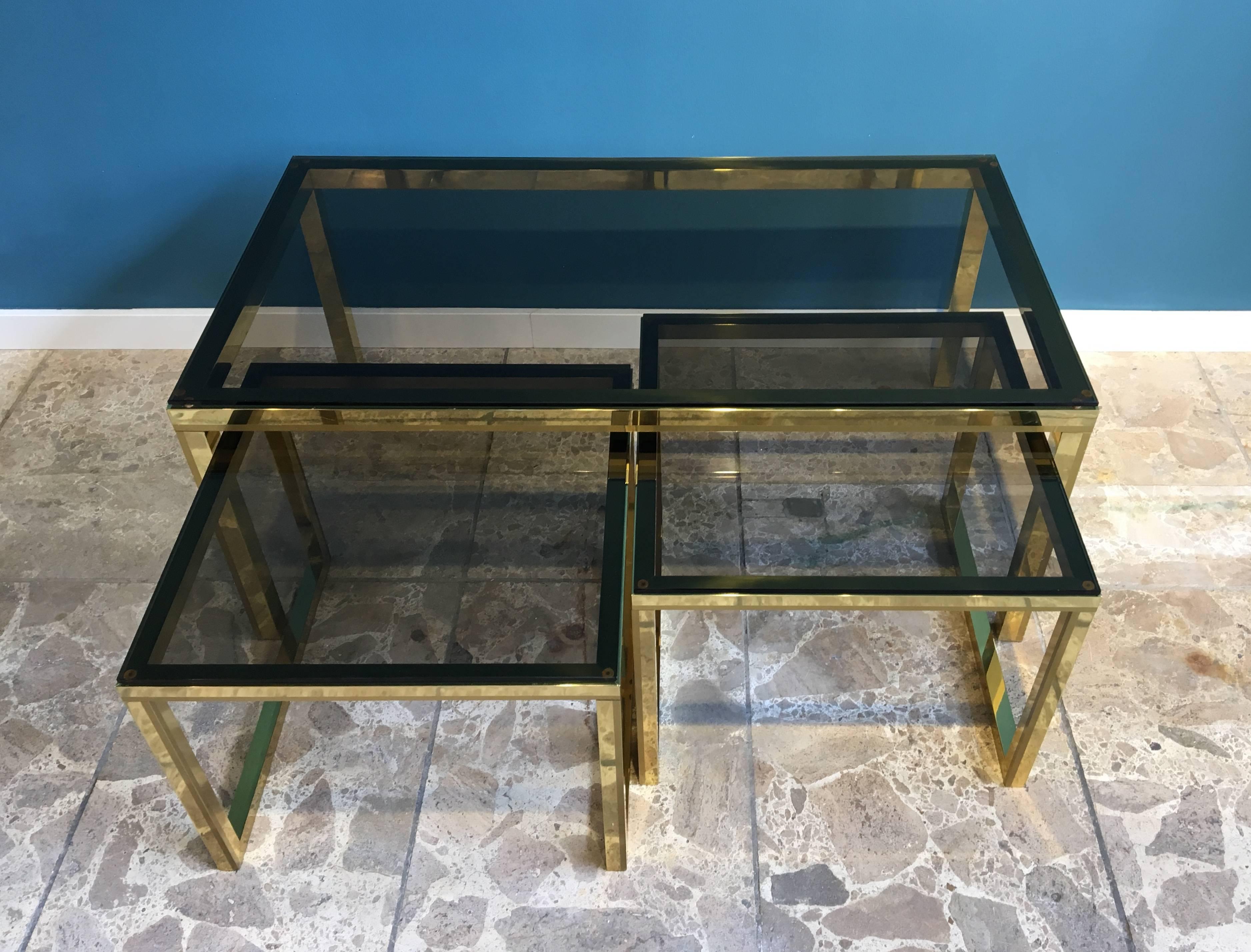 Set of Nesting Tables in the Style of Maison Charles In Good Condition In Berlin, DE