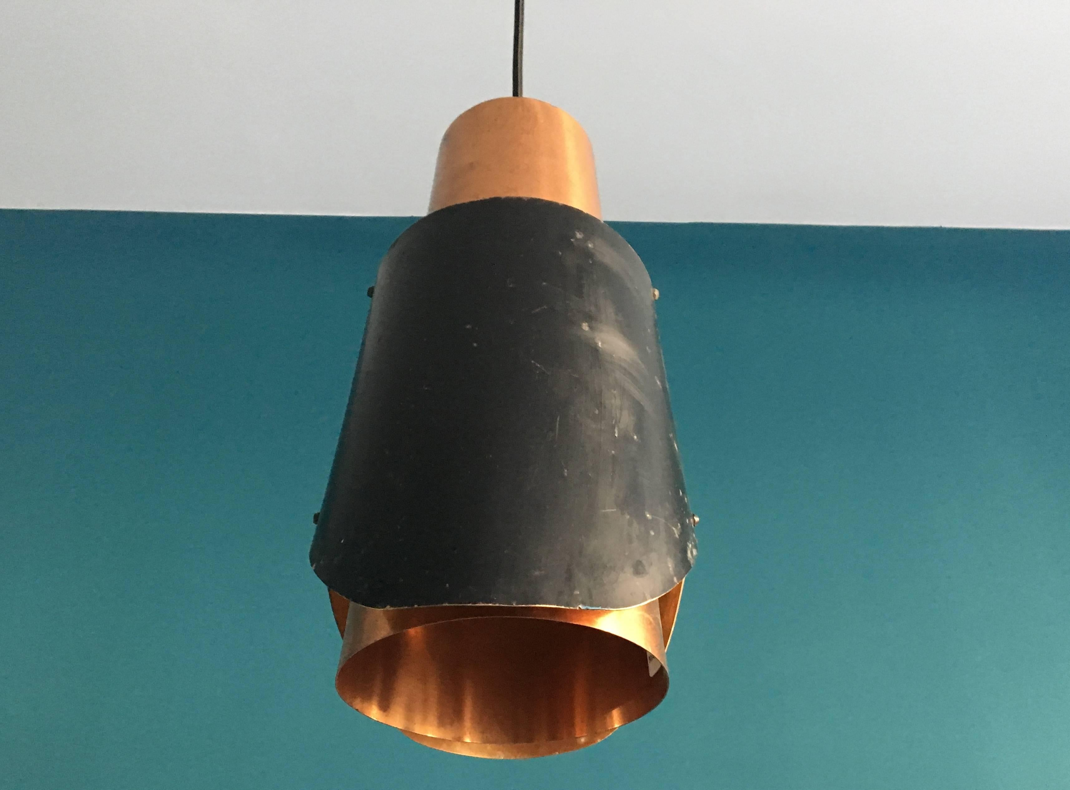 Danish Pair of Vintage Bent Karlby Osterport Pendant Lights Produced by Lyfa in Denmark
