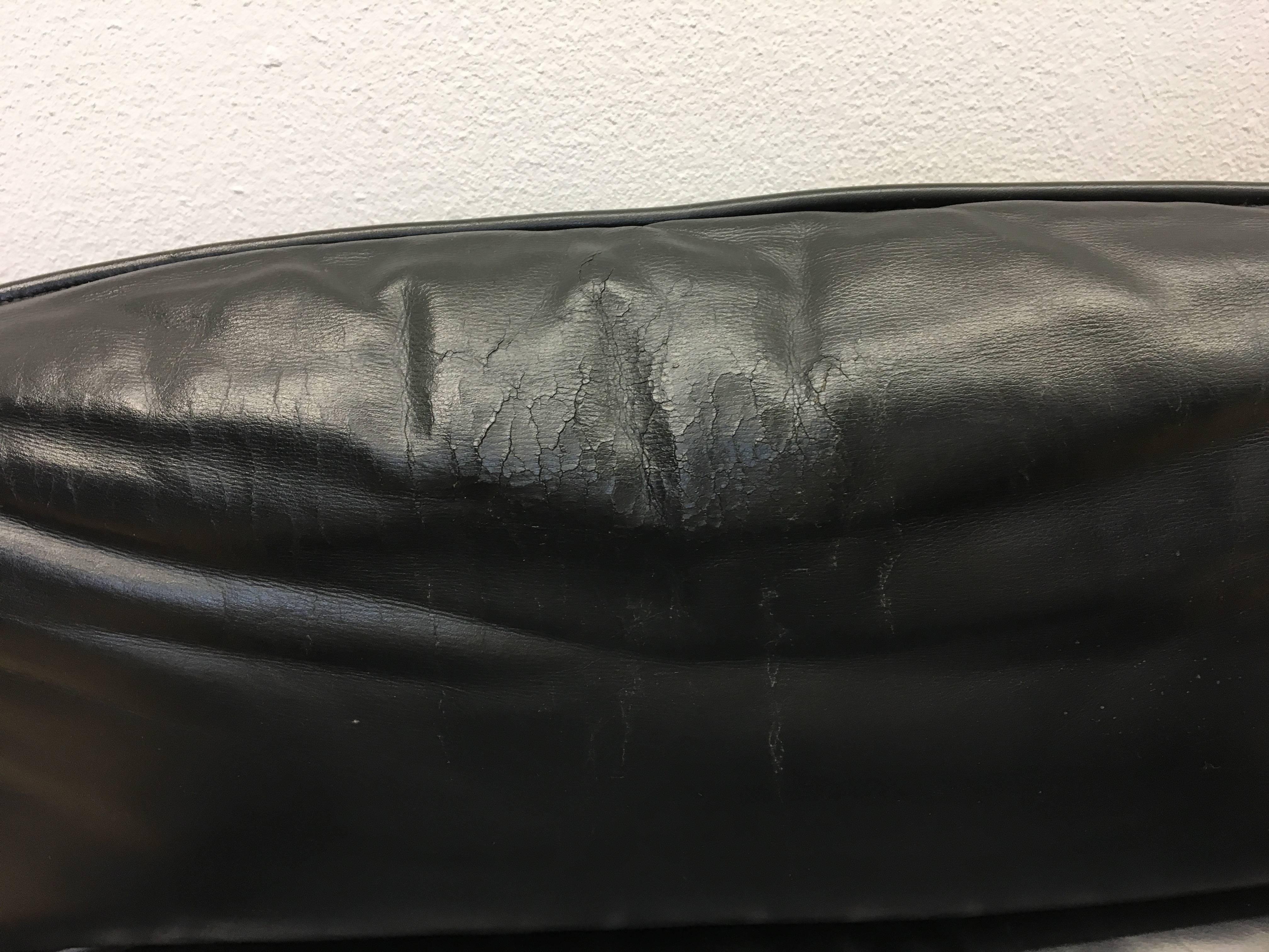 Leather Canada Lounge Chair by Osvaldo Borsani for Tecno
