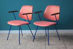 Steel Dining Chairs by Wim Rietveld for Kembo, Set of Two
