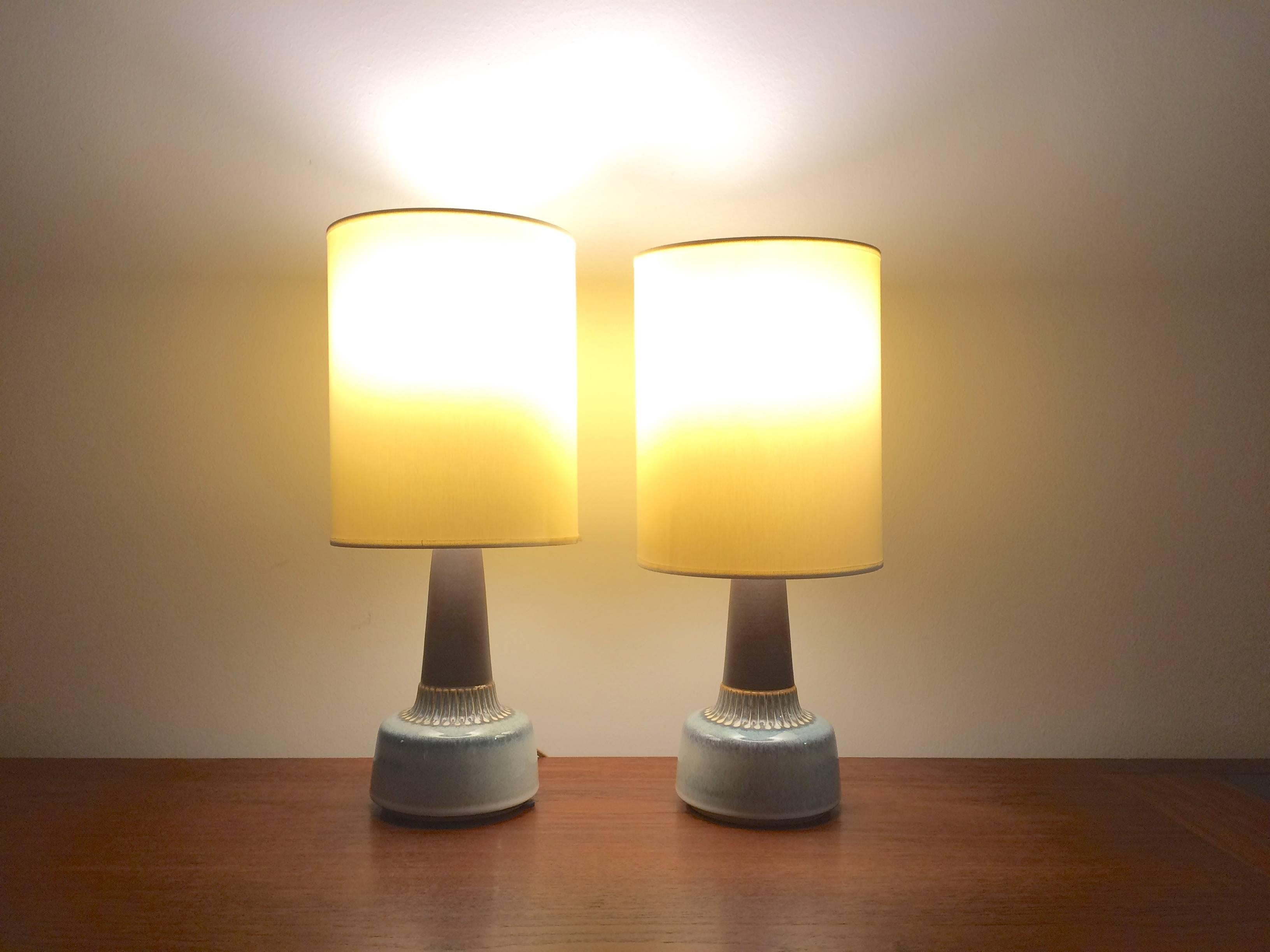 Ceramic Mid-Century Table Lamps from Soholm, 1960s, Set of Two