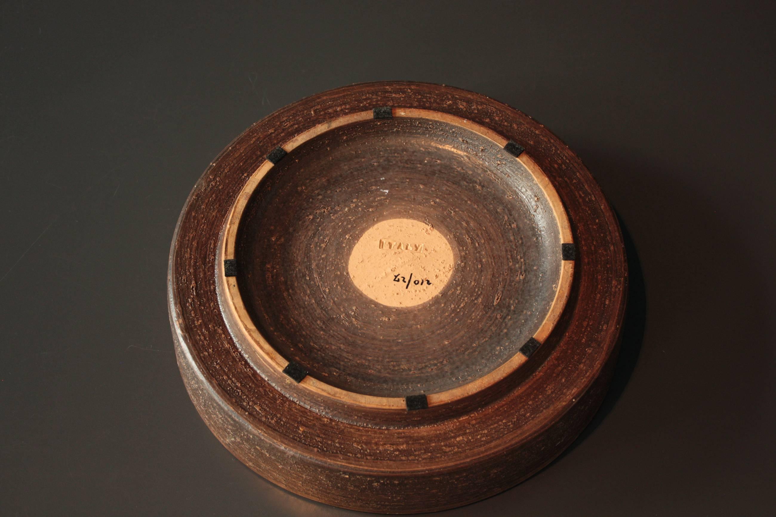 Ceramic Bowl by Aldo Londi for Bitossi In Excellent Condition In Berlin, DE