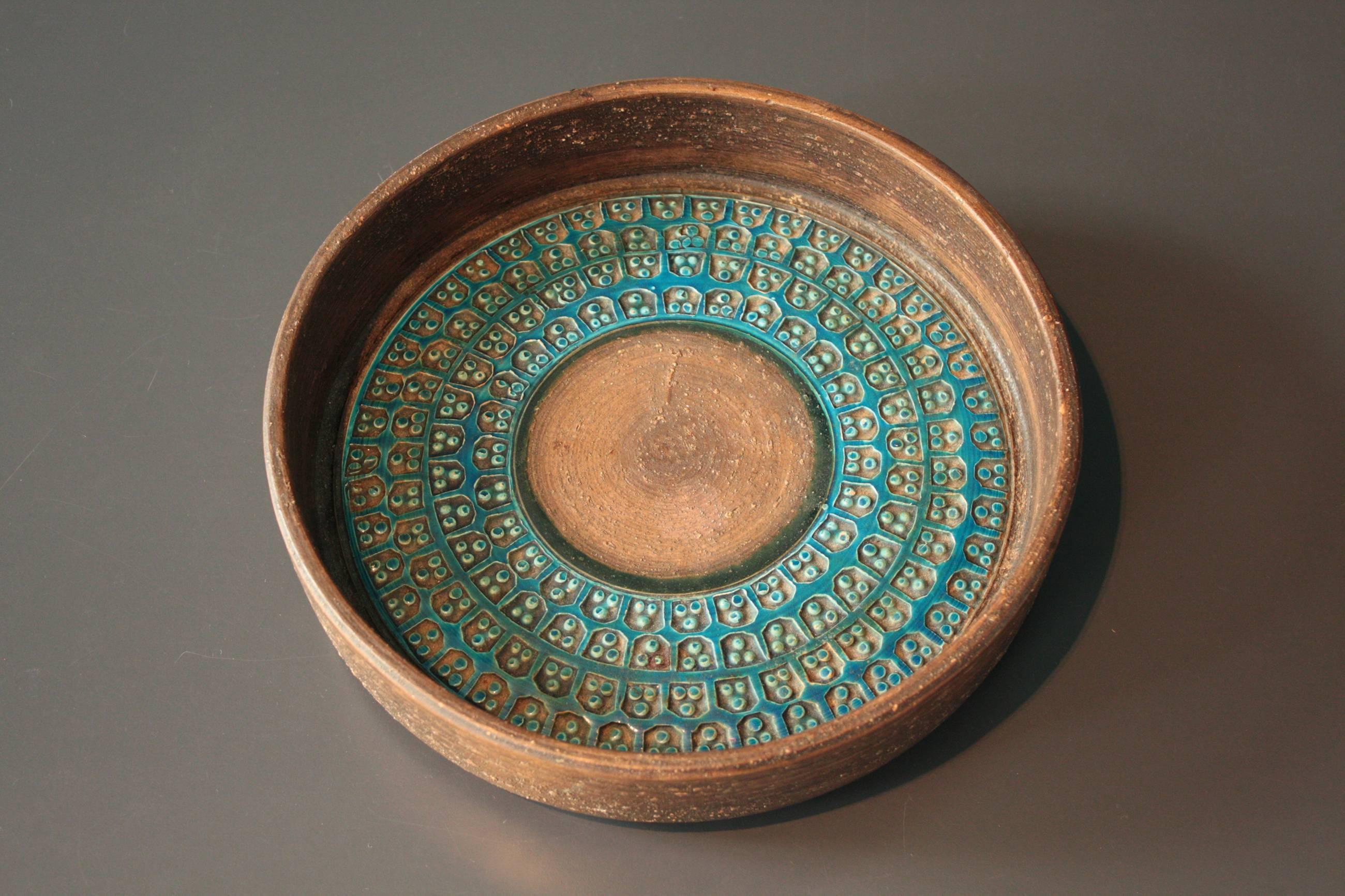 20th Century Ceramic Bowl by Aldo Londi for Bitossi