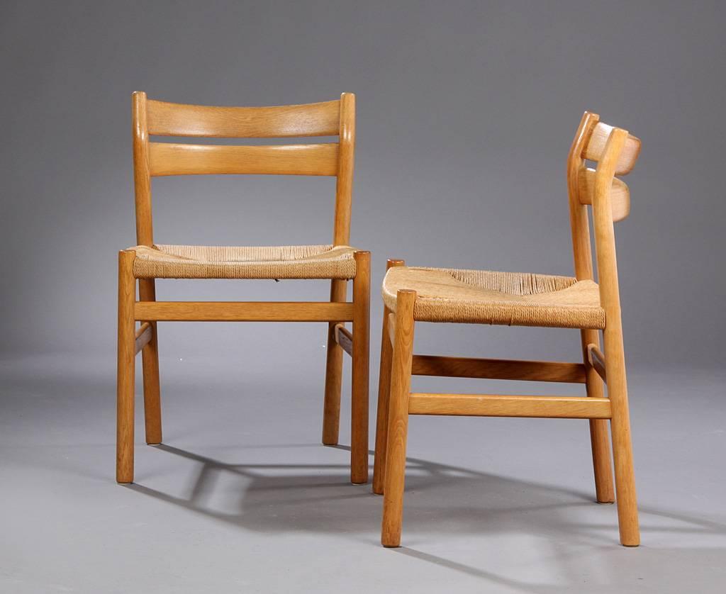 Danish BM1 Dining Chairs by Børge Mogensen CM Madsen, Set of Six