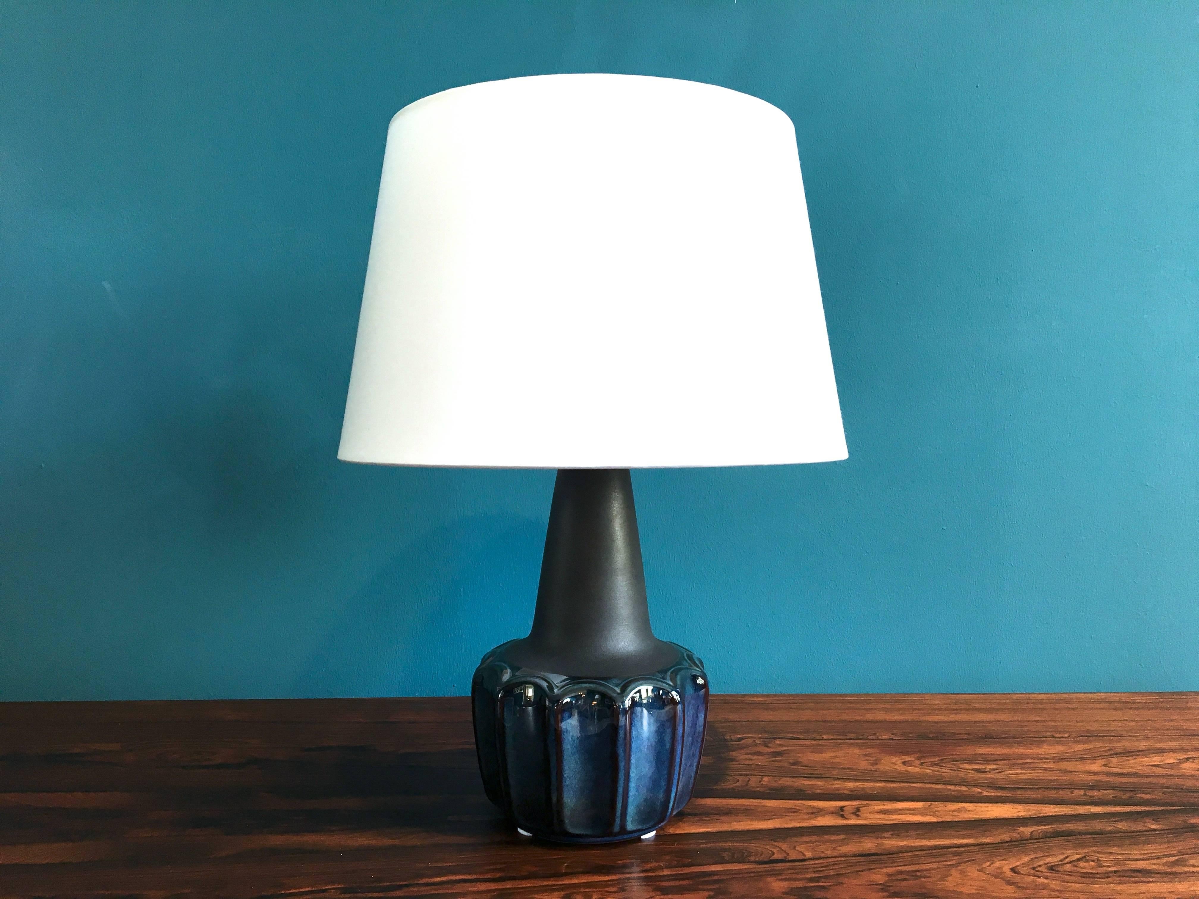 Vintage Danish Ceramic Table Lamp by Einar Johansen for Soholm, 1960s 1