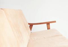 GE 530 Three-Seat Sofa by Hans Wegner