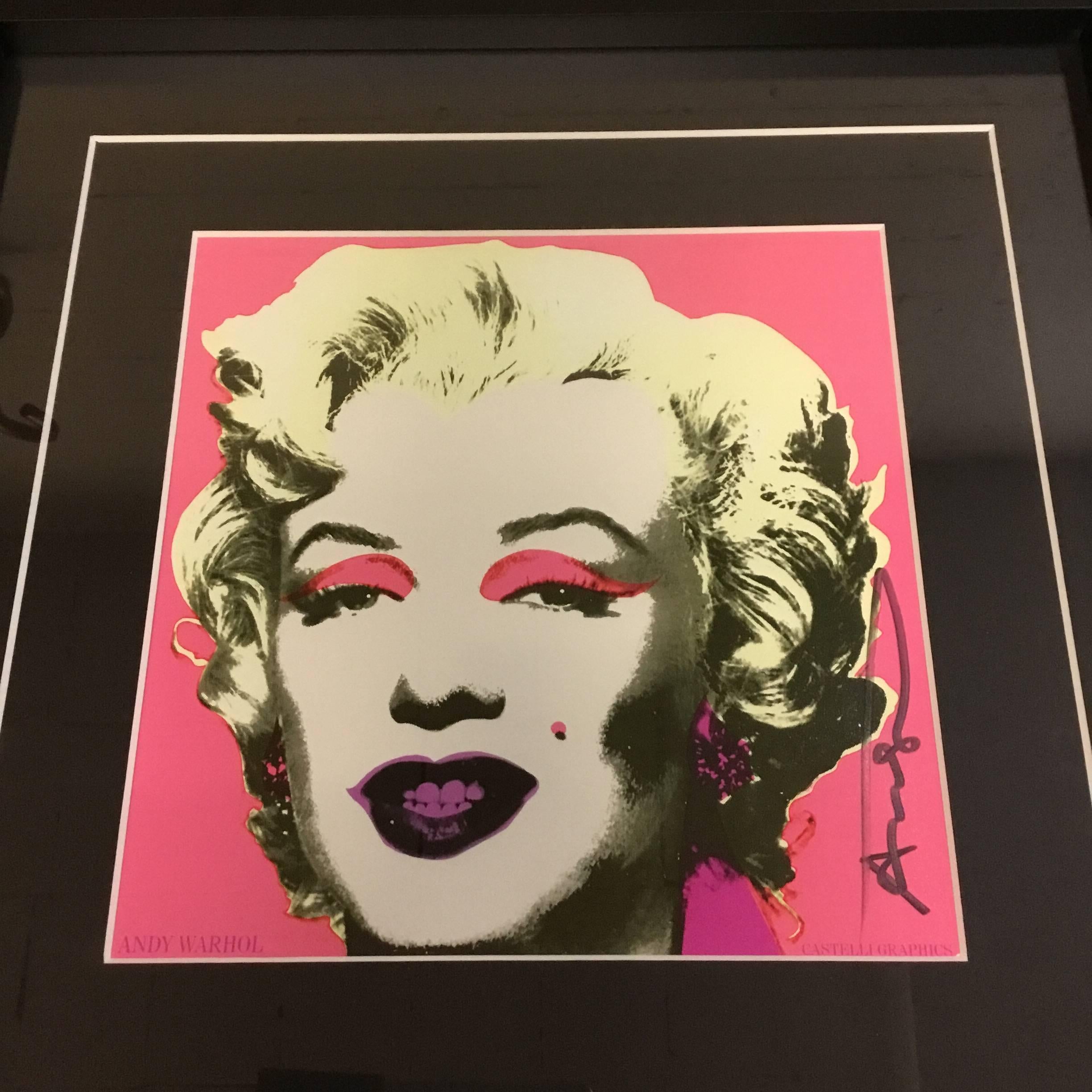 Mid-Century Modern Andy Warhol, Marilyn Monroe, 'Leo Castelli' gallery invitation, 1981