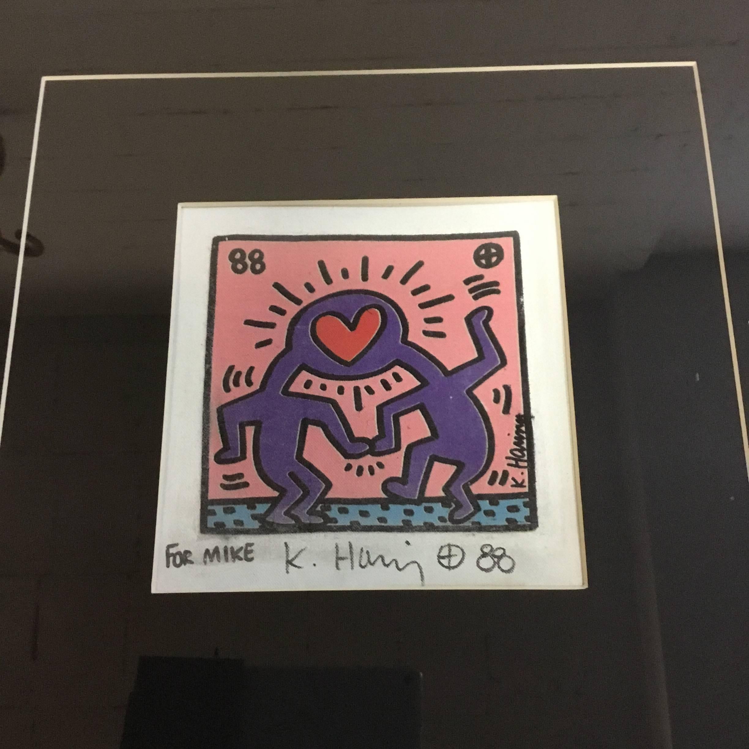 keith haring dr winkies wedding invitation