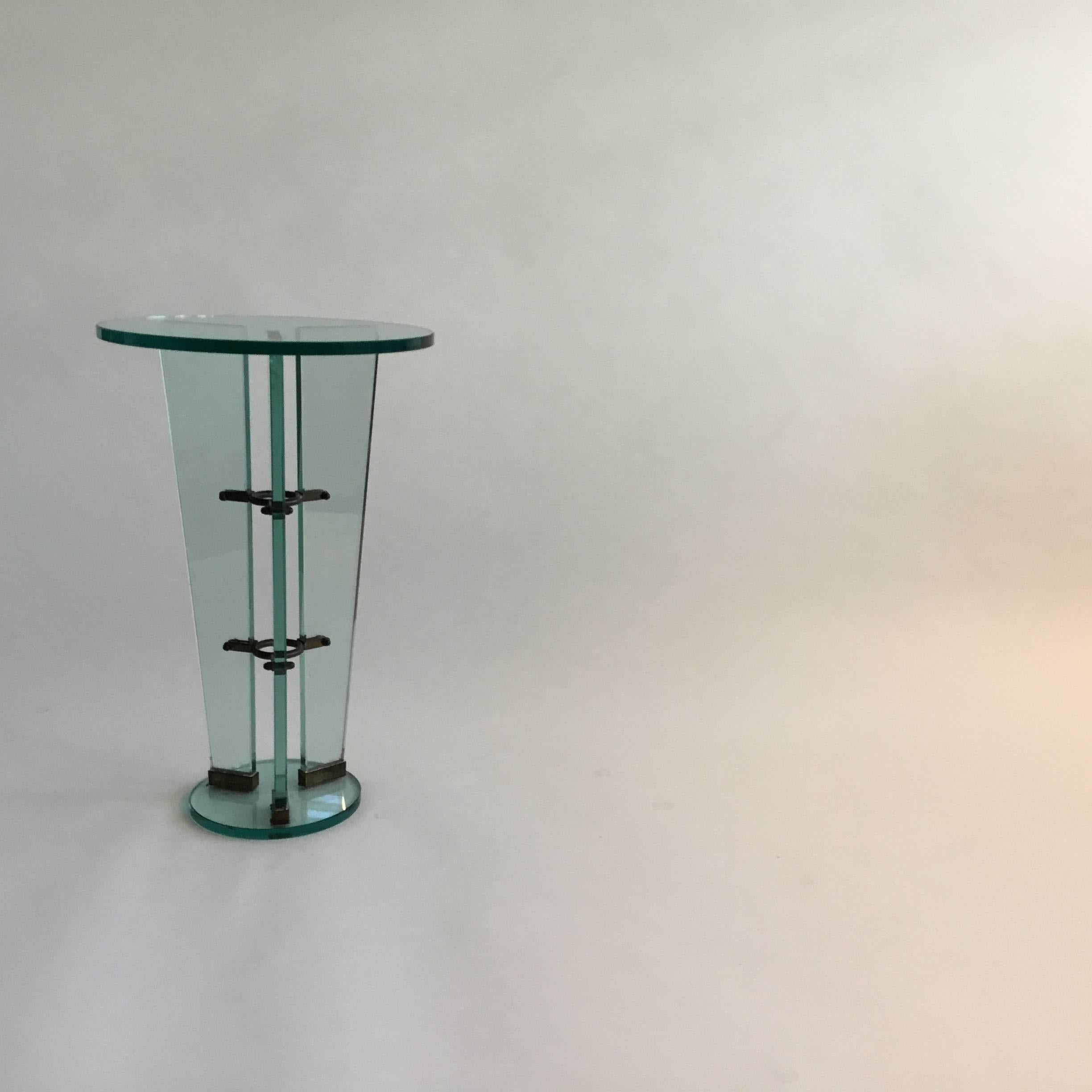 Fontana Arte, Glass Lamp Table, Italy, 1930s In Excellent Condition In Pambio Noranco, CH