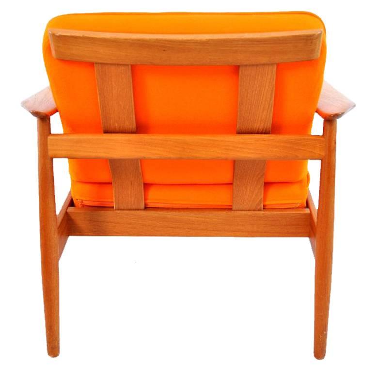 Scandinavian Modern Teak Easy Chair by Arne Vodder for France and Son For Sale