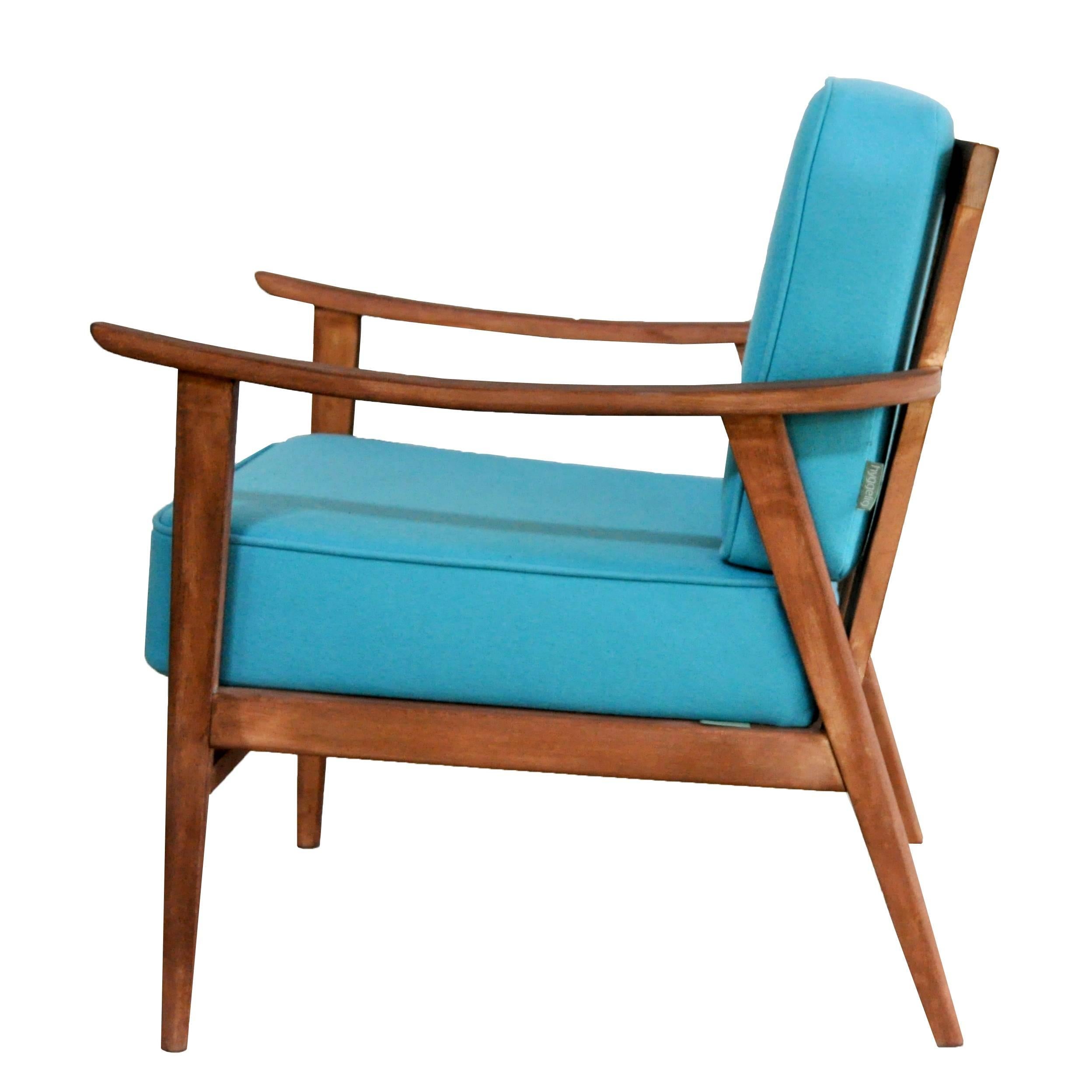 Scandinavian Modern 1950s Sandpapered Easy Chair For Sale