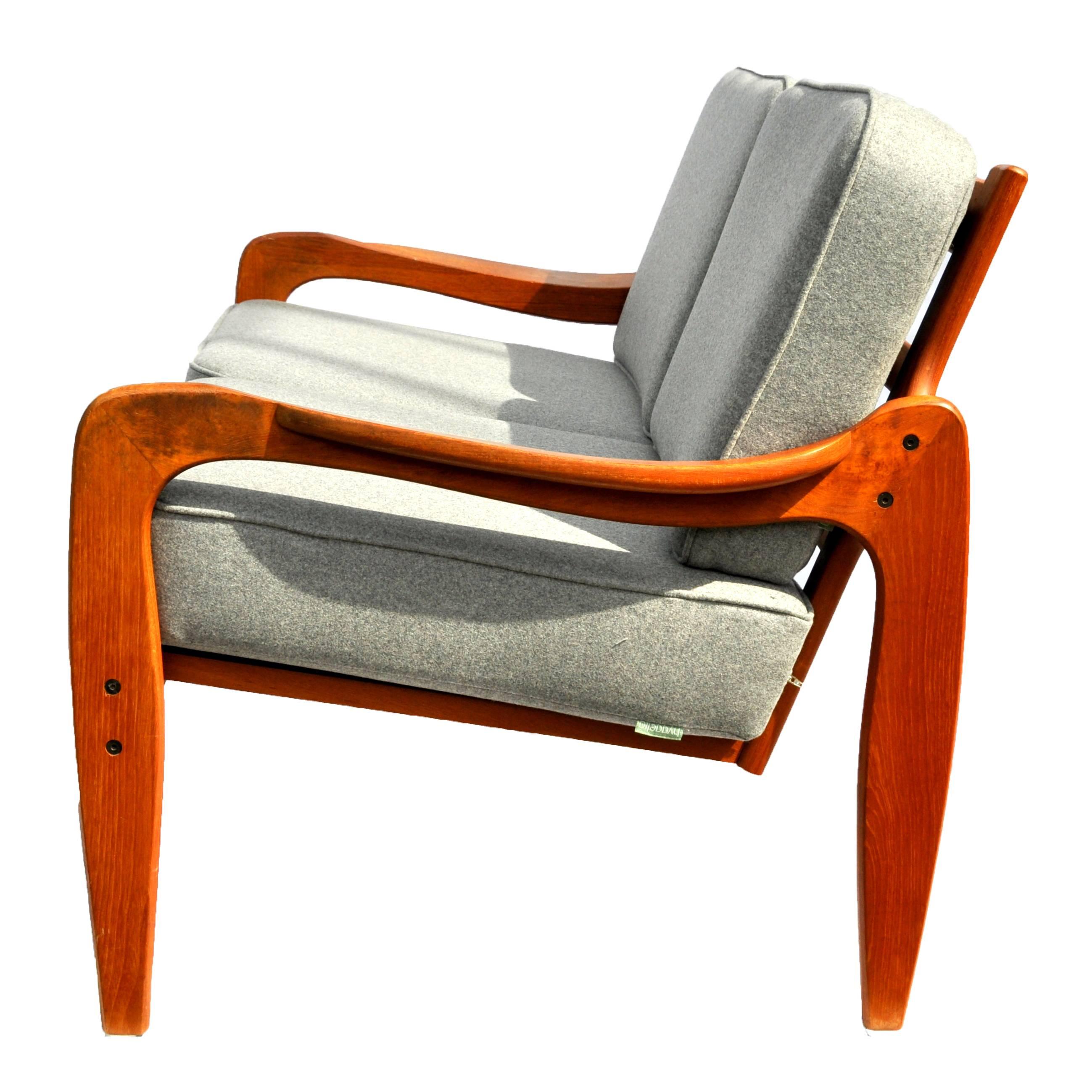 Danish Two-Seat Teak Sofa from Komfort For Sale