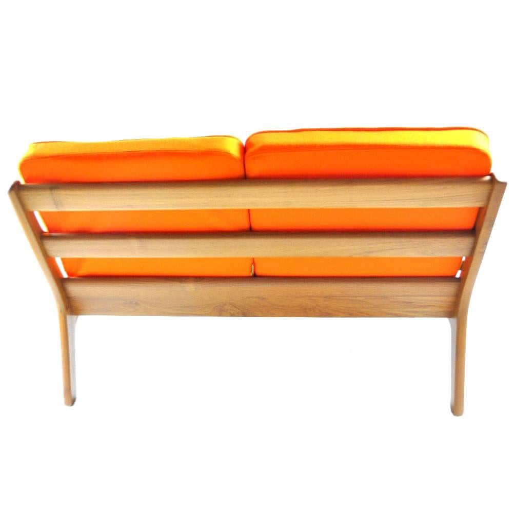 Scandinavian Modern Danish Senator Two-Seat Sofa by Ole Wanscher for Poul Jeppesen For Sale