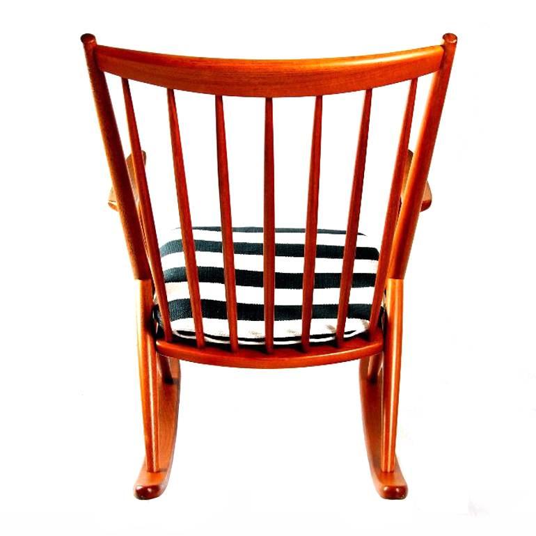 Danish  Rocking Chair 182 by Frank Reenskaug for Bramin Møbler For Sale