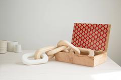 Koi Treasure Box in Figured Maple with Inlaid Resin - In Stock