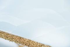 Hand Made Brass Shavings and Honed White Italian Onyx Console, by Samuel Amoia