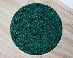 Hand Made Side Table of Crushed Malachite of the Congo, by Samuel Amoia