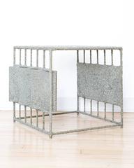 Tavolino Hand Made di pirite frantumata del Messico, di Samuel Amoia