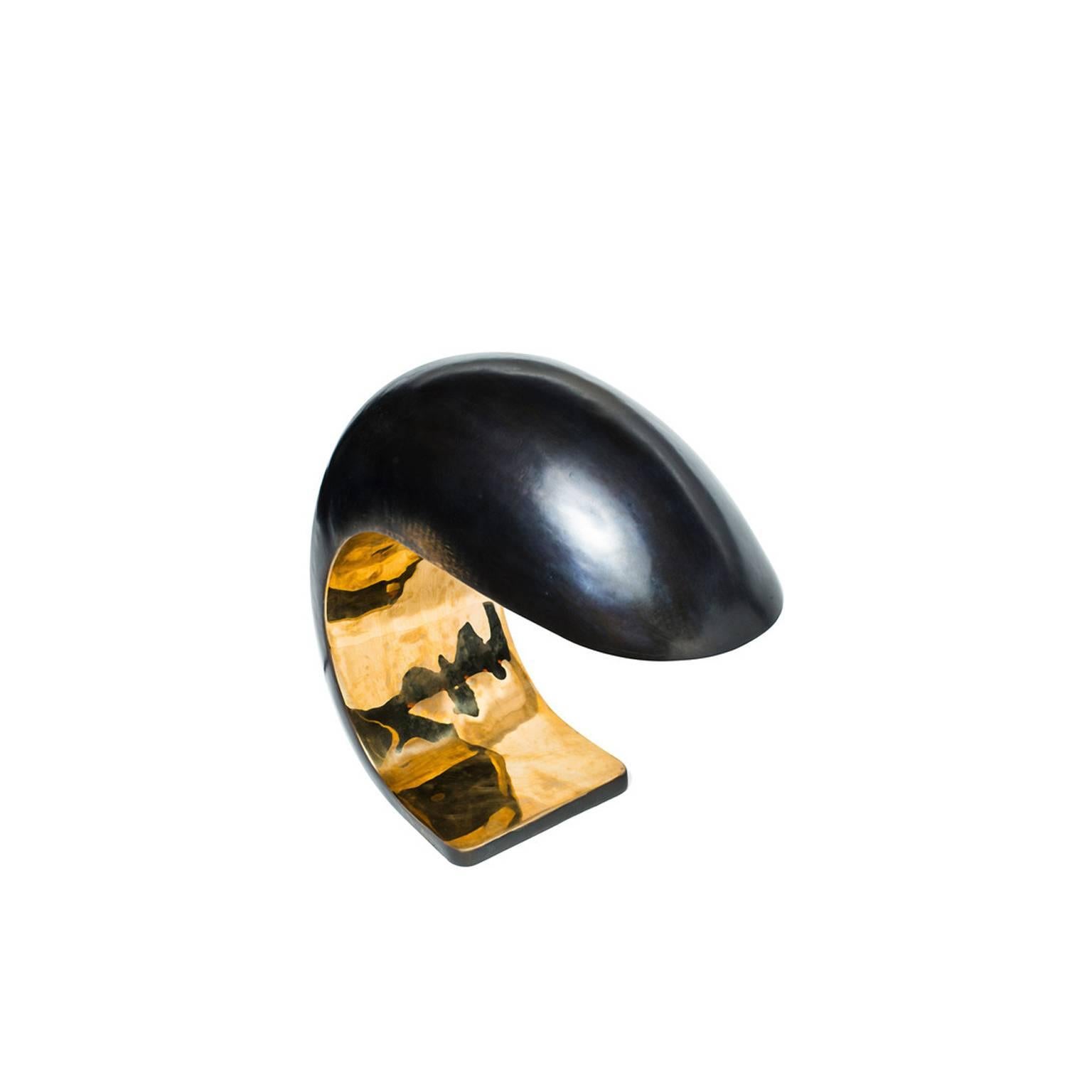 Nautilus Study Table Lamp by Christopher Kreiling In Excellent Condition For Sale In Los Angeles, CA